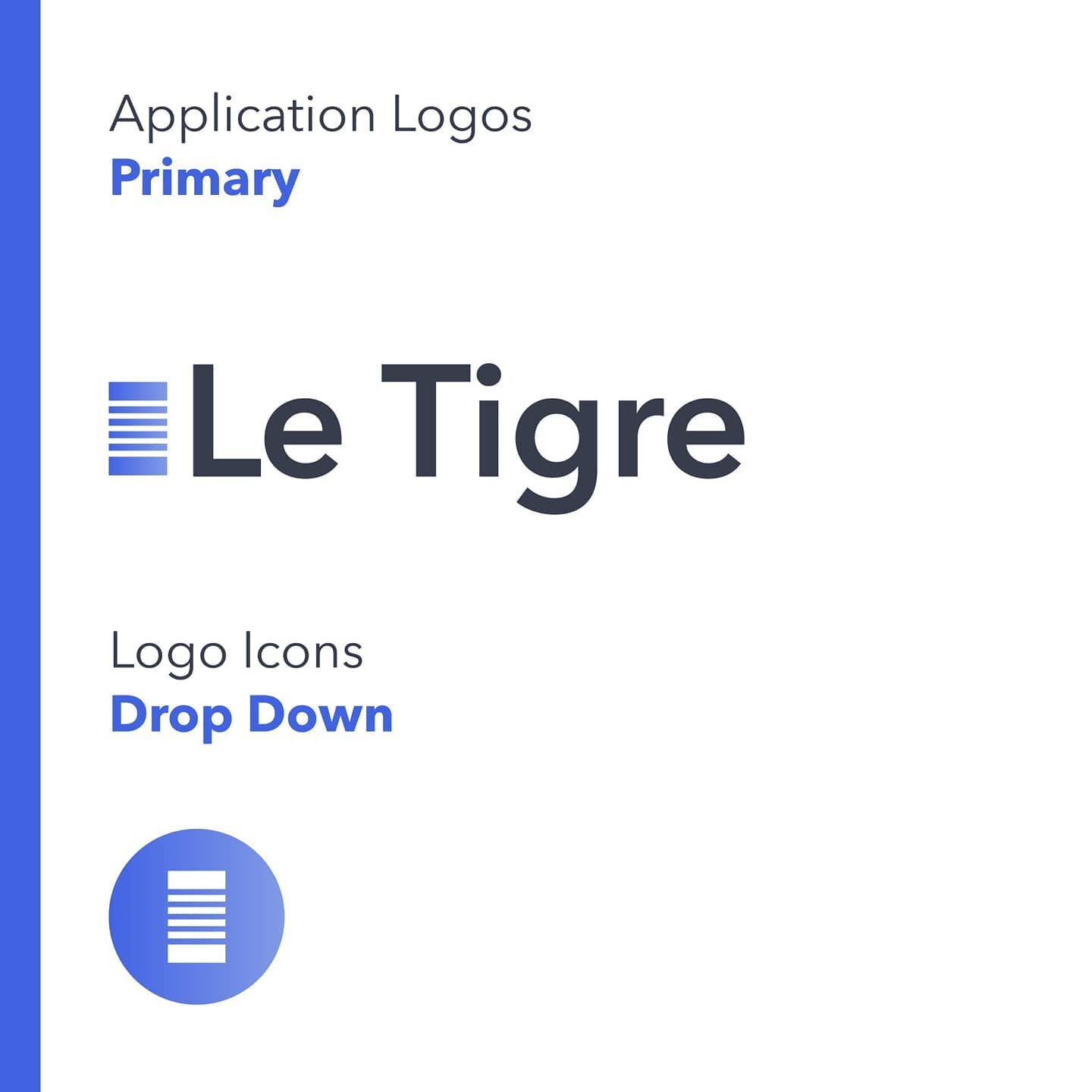 I recently designed a suite of logos for a set of custom built internal facing tools. These were inspired by the tools' interaction patterns that are specific to each program. Each logo includes a main application logo and a drop down drawer icon. Af