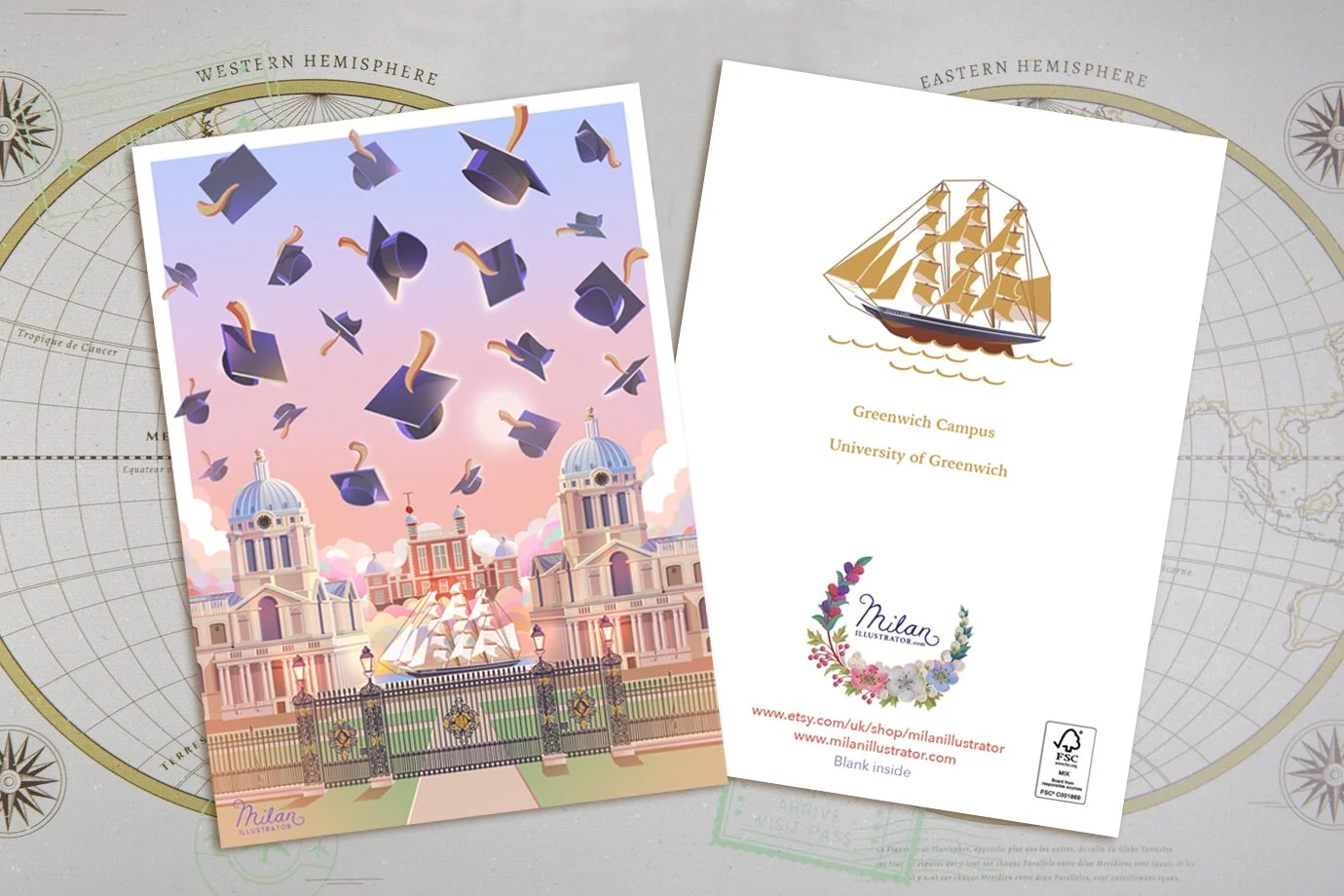 pokemon trading card game limited edition card Large Graduation Cap + Stripes Party Invitation; 100 Stripe Color Choices! Printed with envelopes