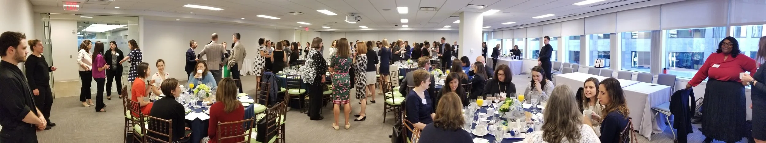 Wide shot of the Breakfast.