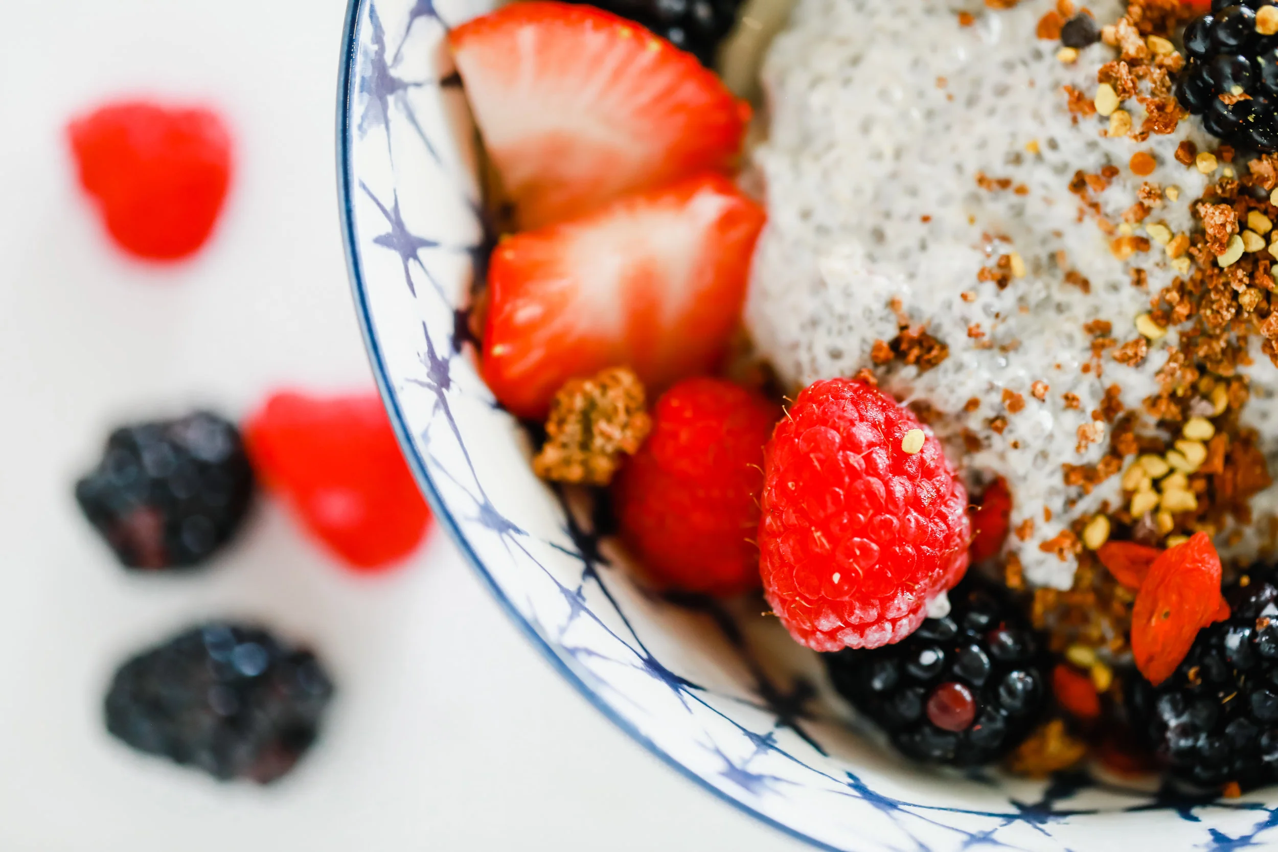 A mouth-watering close up of the Sunrise Chia Parfait Lindley Battle Photography