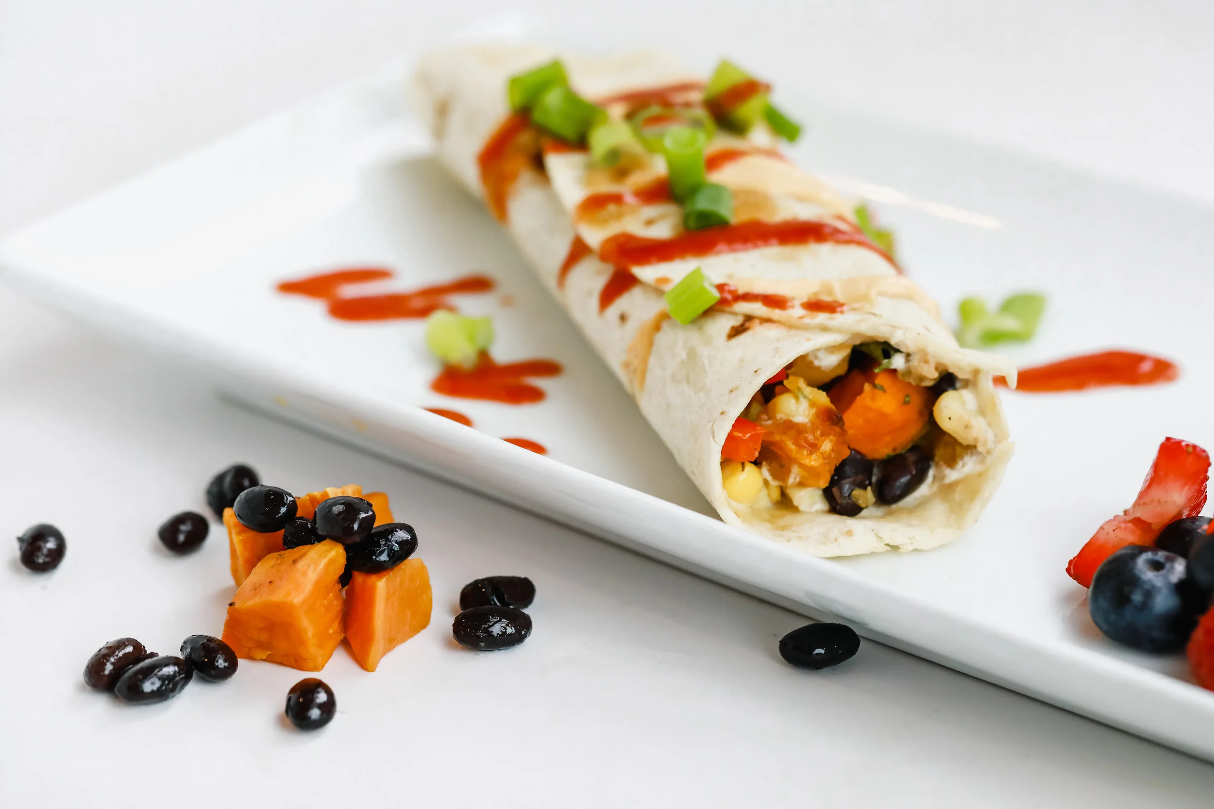 Our tasty Early Bird breakfast burrito. Lindley Battle Photography