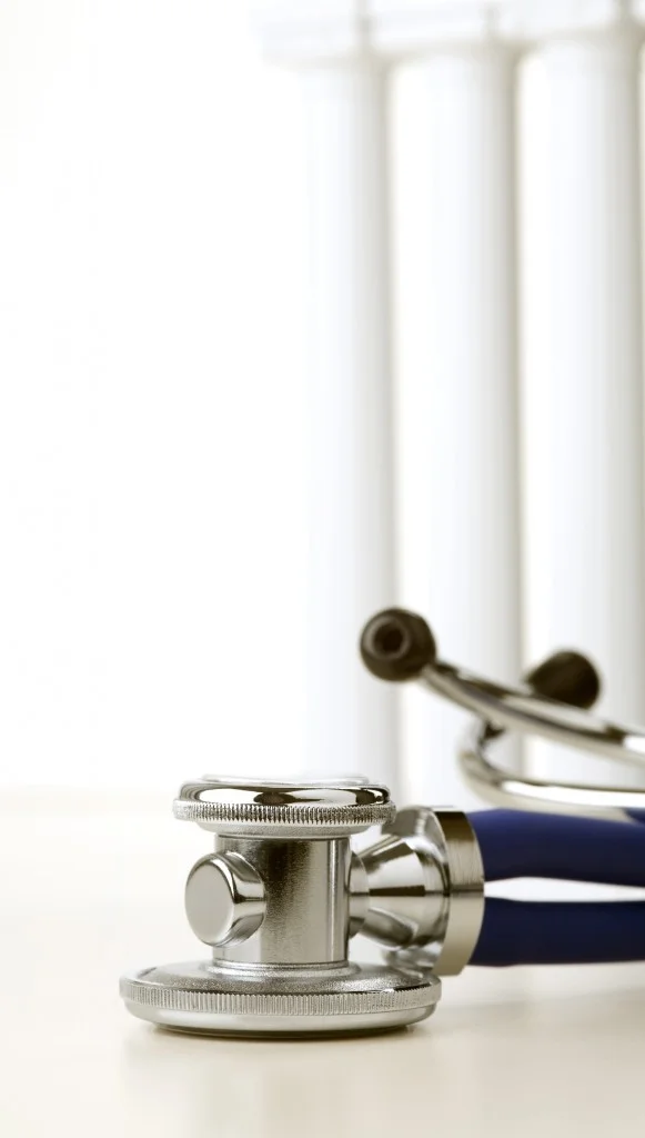 Stethoscope and pillars