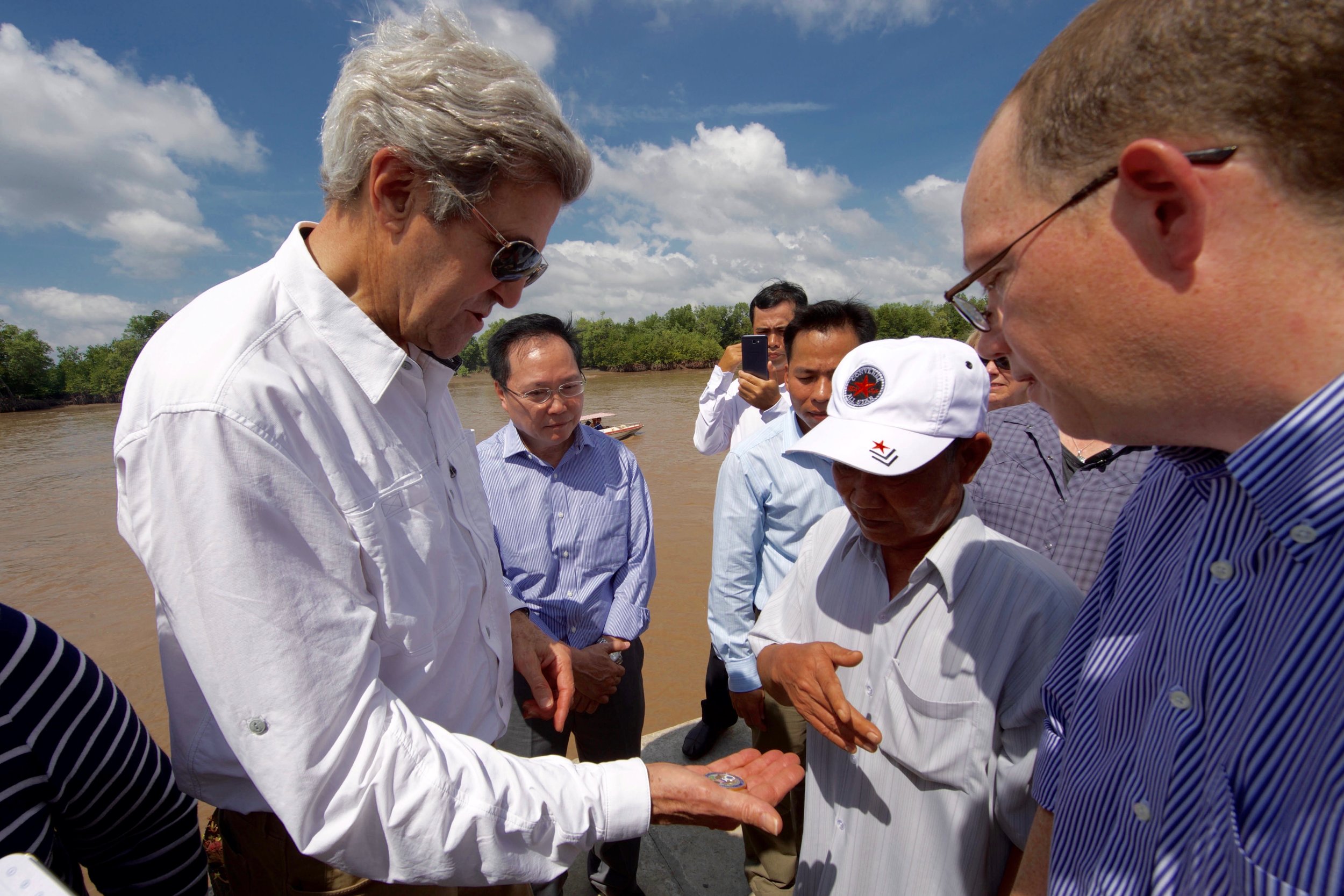  Secretary Kerry says goodbye to the soldier after hearing the other side of a life-shaping moment from 50 years earlier. 