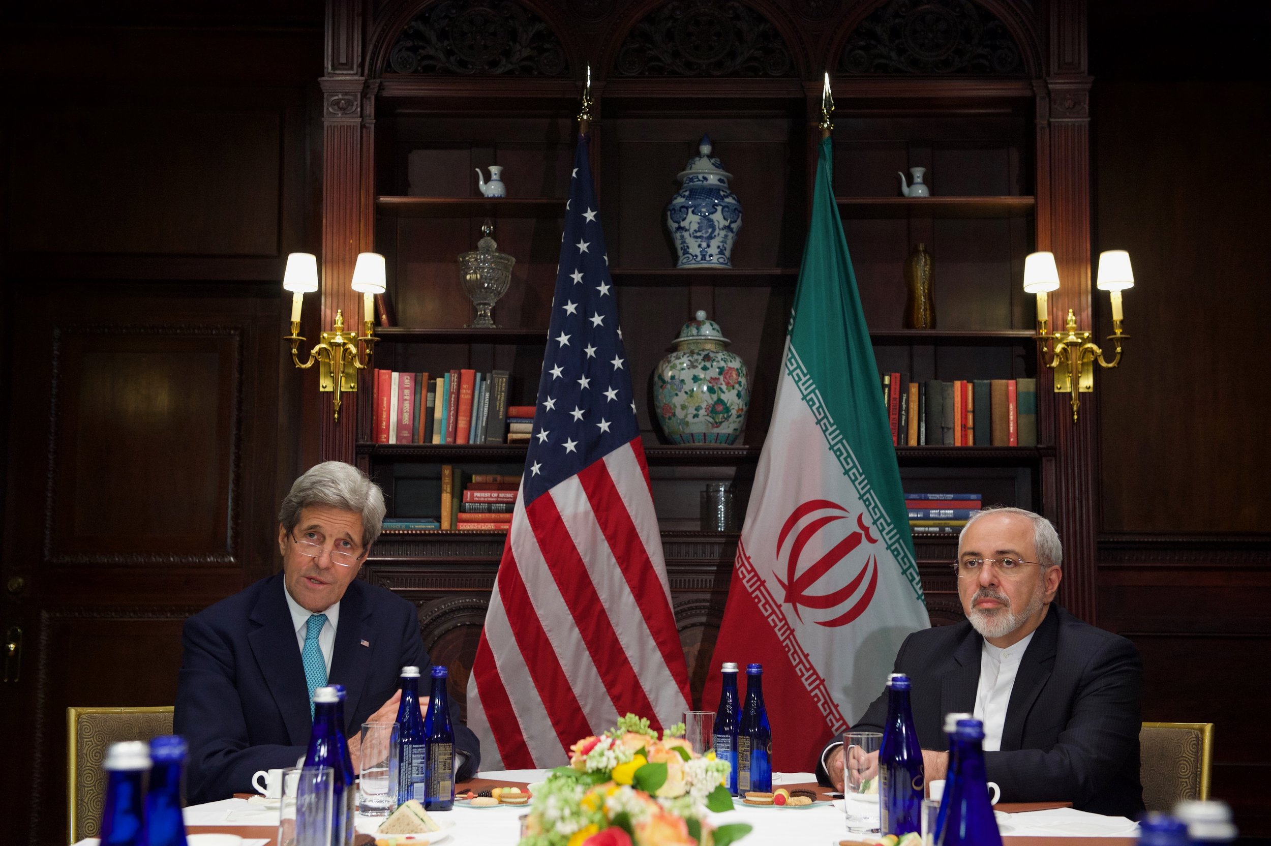 A one-on-one meeting between Secretary Kerry and Iranian Foreign Minister Zarif in New York City. 