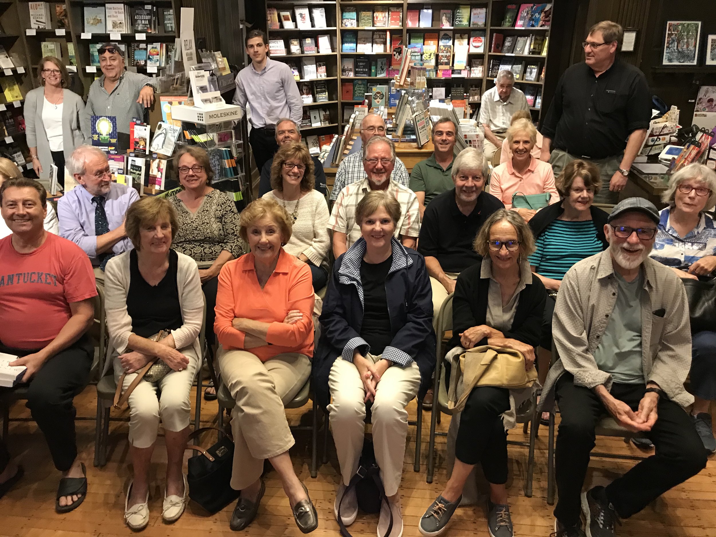  Friends, family, and simple book-lovers joined me for a signing at my hometown Andover Bookstore. 