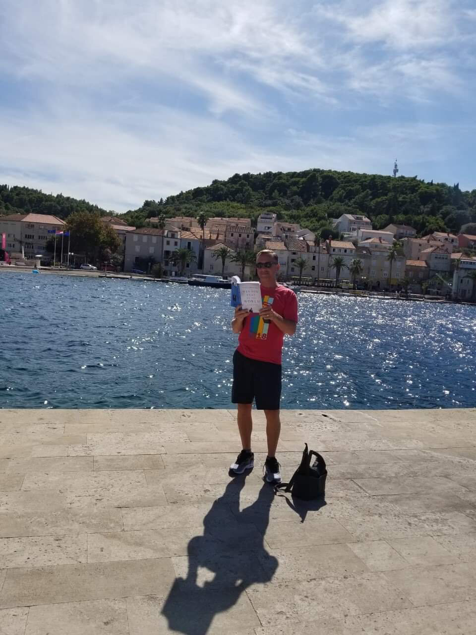  Handsome Pete Montross shows off his copy in Korcula, an island off Croatia. 