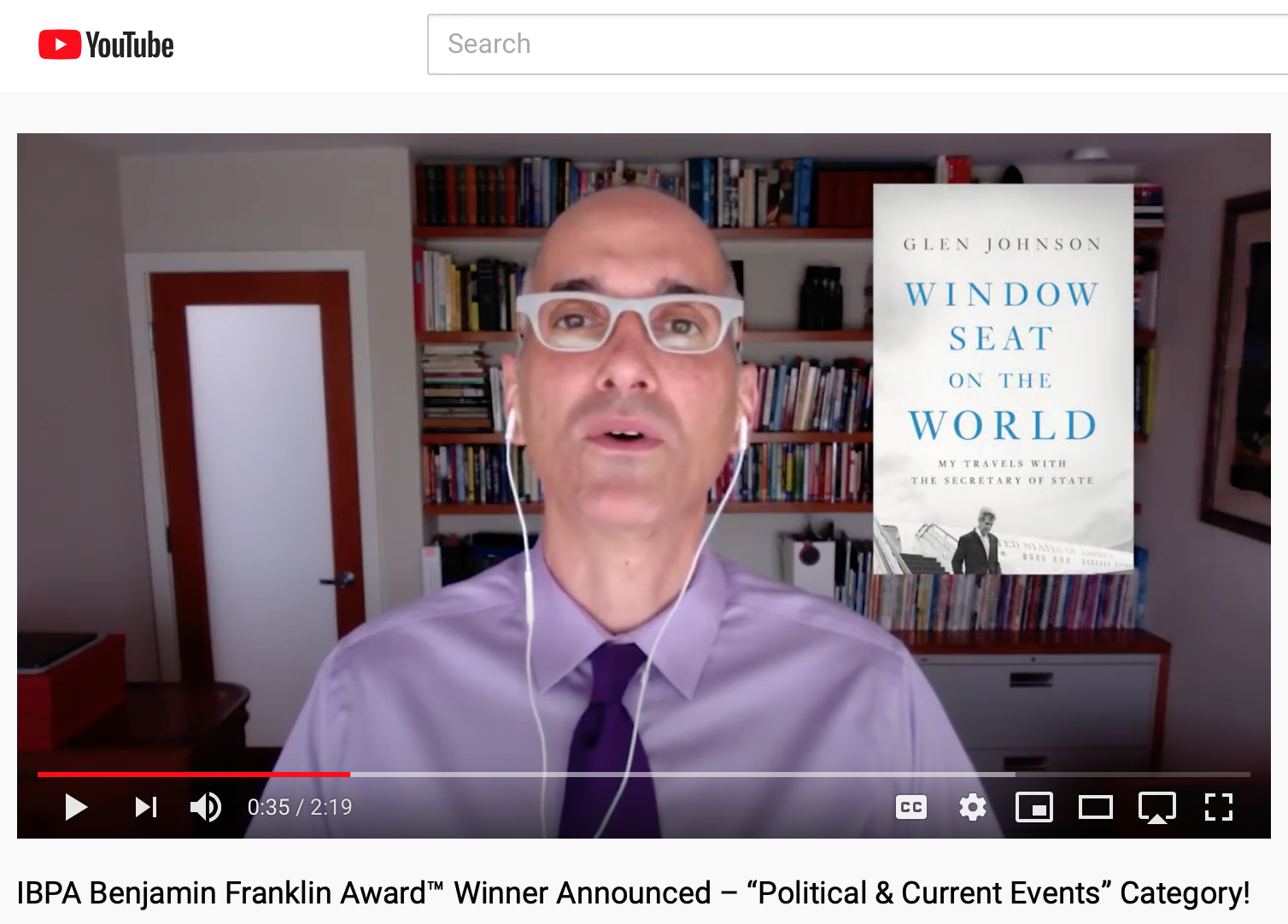  The Independent Book Publishers Association awarding WSOTW a 2020 Ben Franklin Silver Medal. 