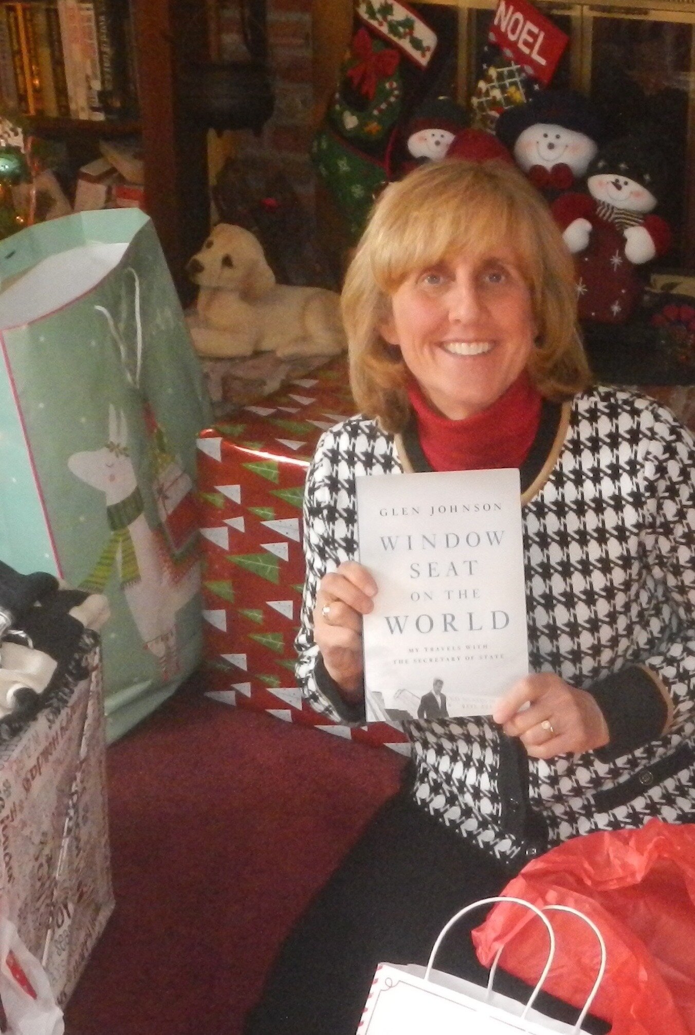  My childhood neighbor Judy (MacDonald) Webel of Falmouth, Maine, with a copy given by her Mom. 