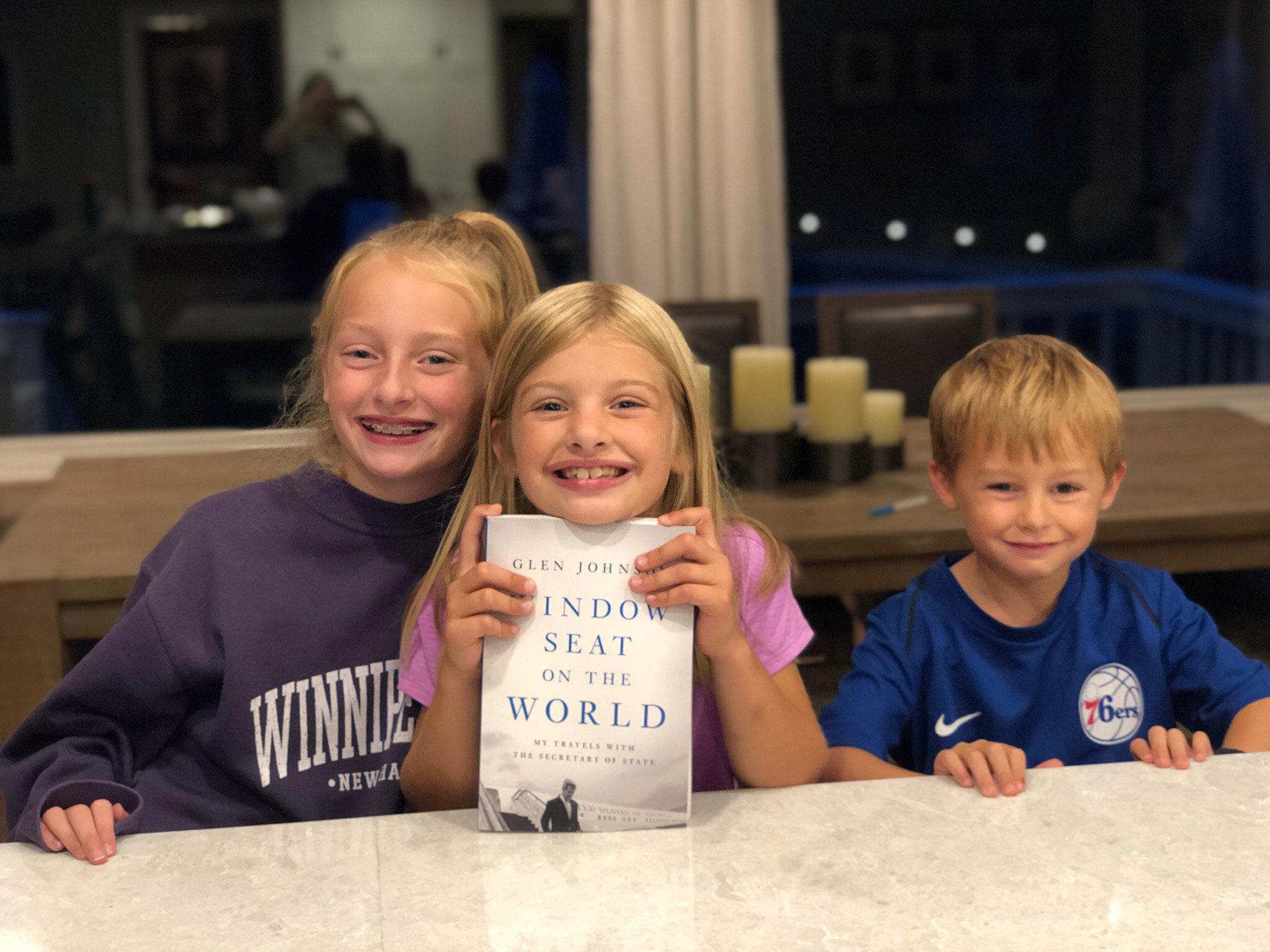  The O’Brien kids share a copy in Andover, Mass. 