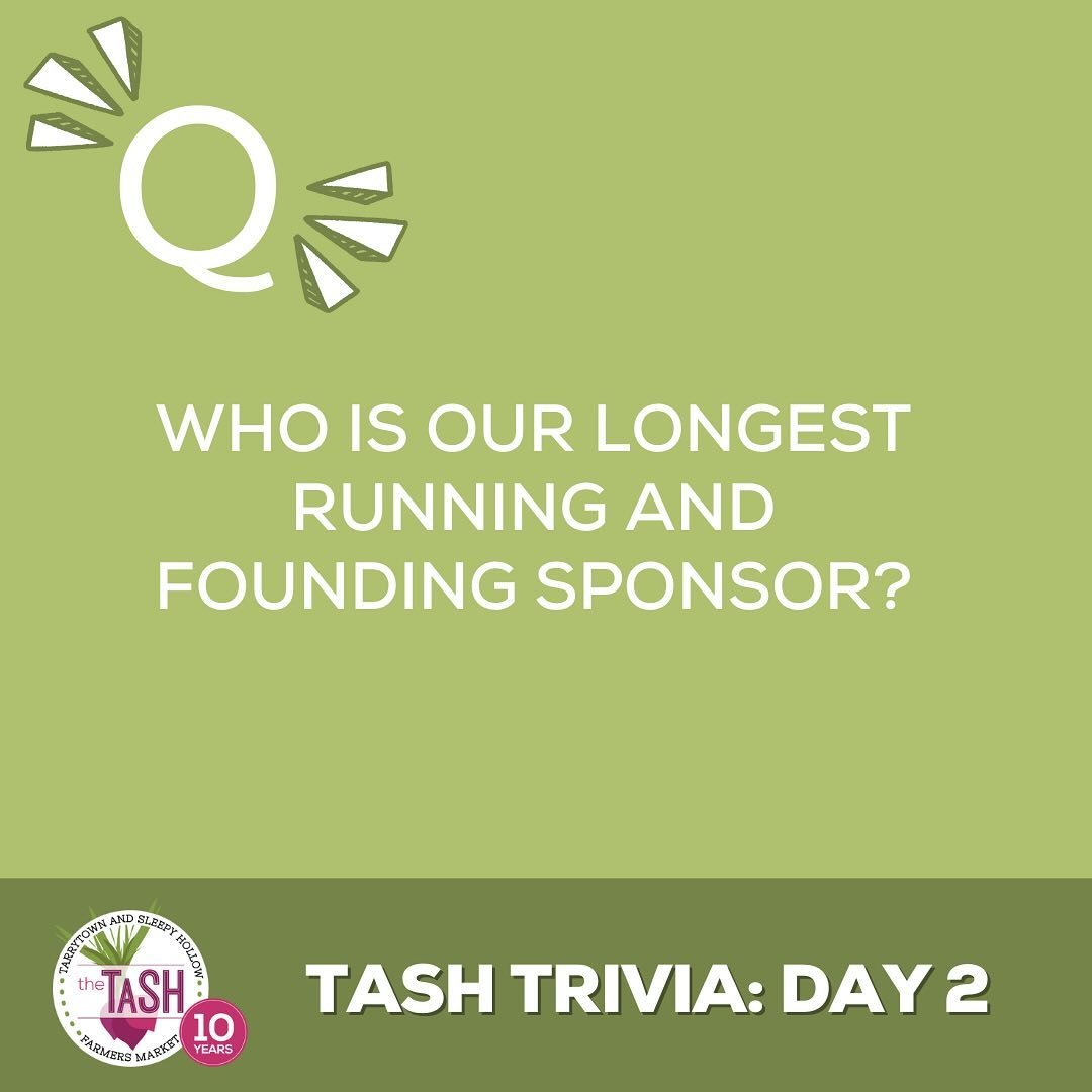 It&rsquo;s Day 2 of ⭐️TaSH Trivia⭐️ and we are shining a light on one of our sponsors who&rsquo;s been with us from the start! 🙌 As a 501(c)3 nonprofit org, we rely tremendously on sponsors to help us be successful and provide such a great resource 