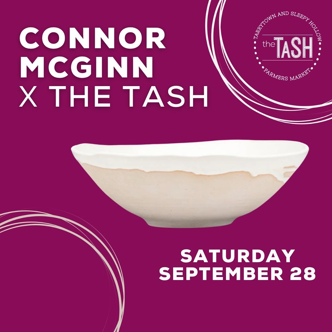 Tomorrow at the TaSH there&rsquo;s lots to see, taste, experience and discover! 

🍂 @connormcginnstudios will be live spinning bowls 🥣 near the TaSH tent throughout the market. Come by and see how he masterfully crafts his pieces and find out what&