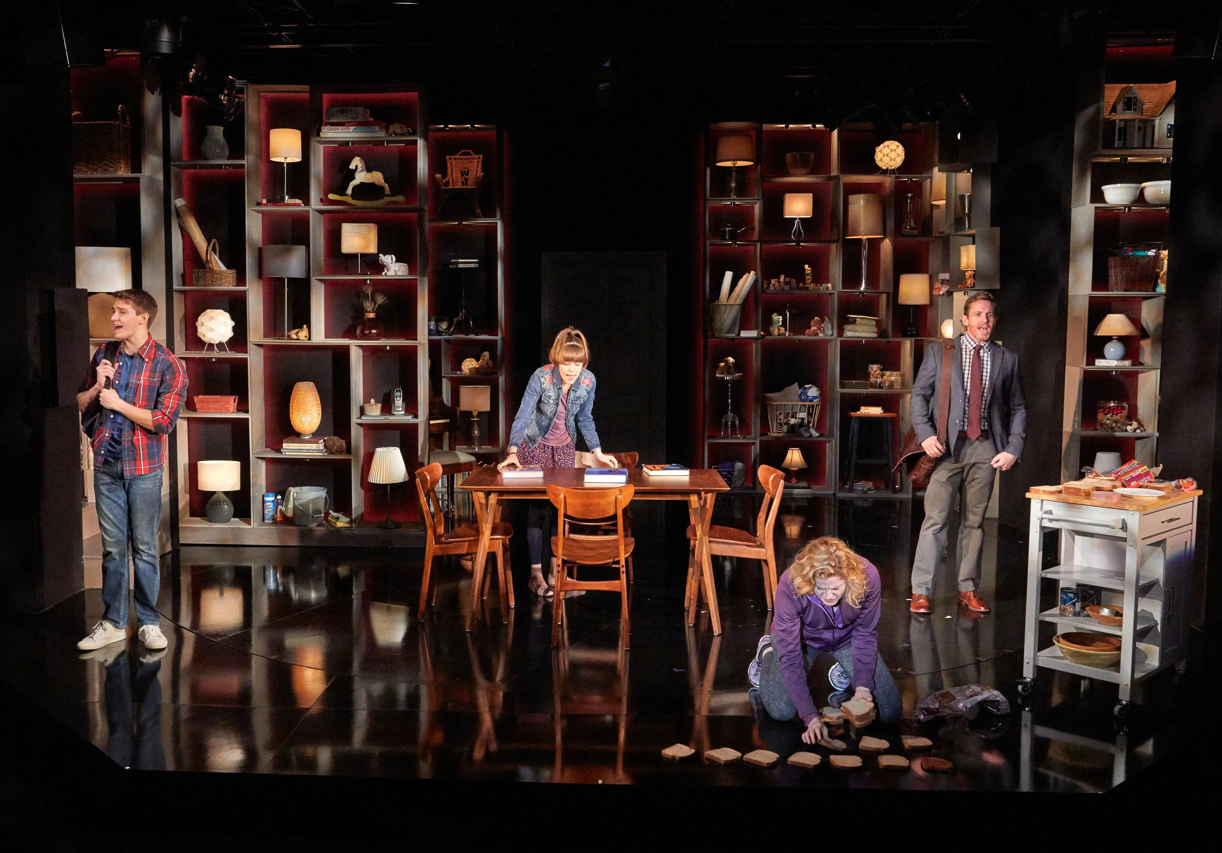 NEXT TO NORMAL TheaterWorks Rob Ruggiero, Director Wilson Chin, Set Design John Lasiter, Lighting Design Ed Chapman, Sound Design photo by Lanny Nagler