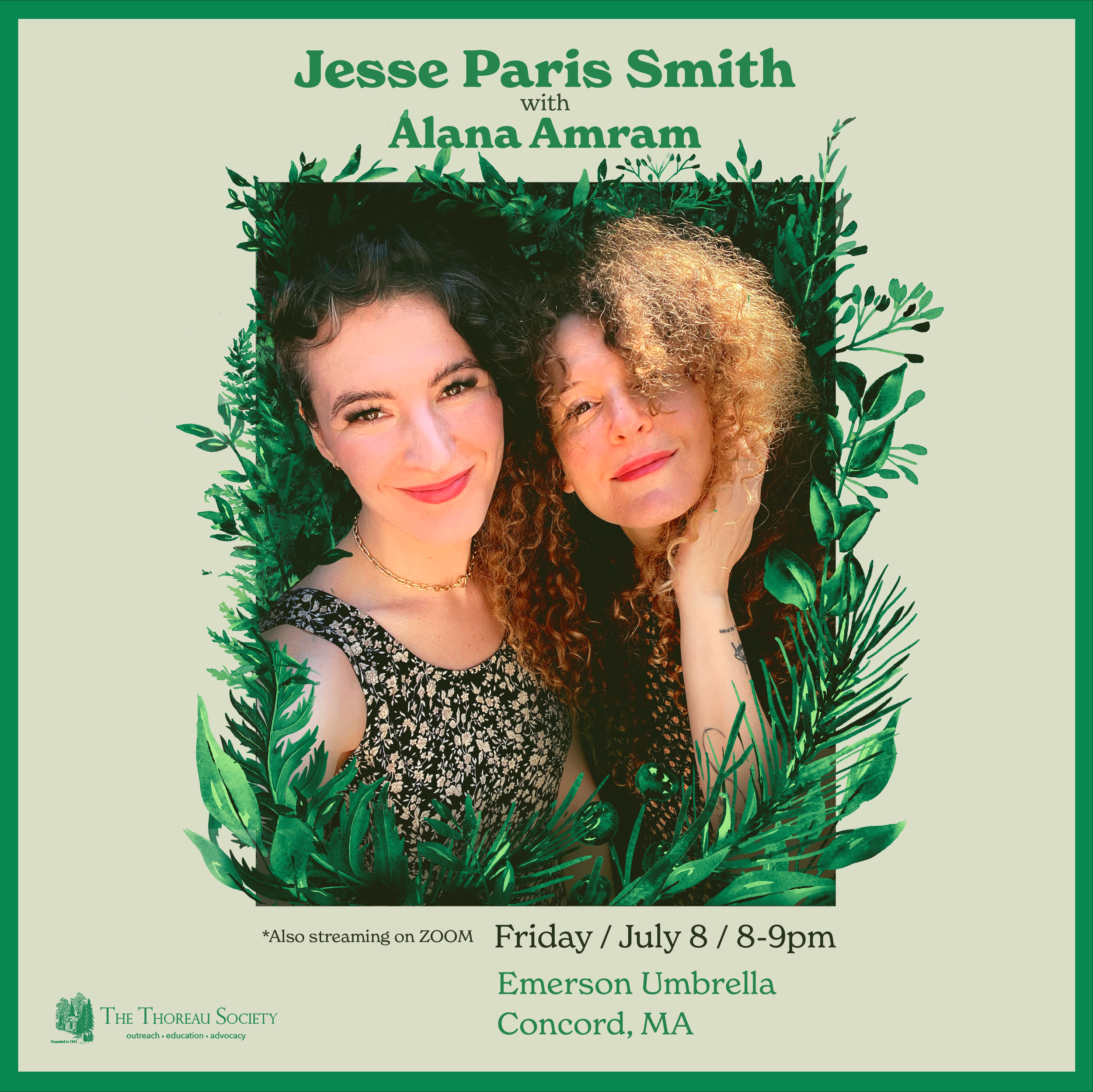 Jesse Paris Smith with Alana Amram Livestreaming from Concord