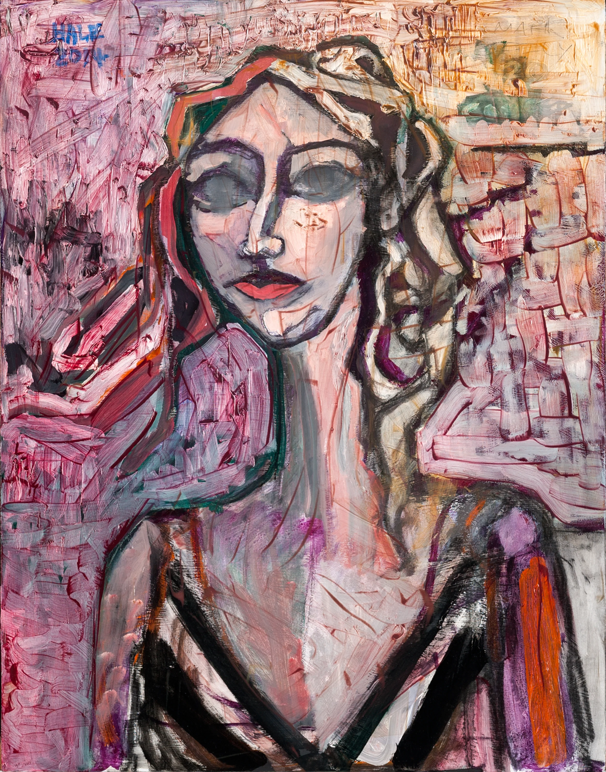 "Brianna", 2014 , oil on panel, 12" x 9"