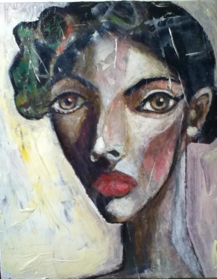 "Woman From Italy", 2012, acrylic on masonite, 14" x 11"