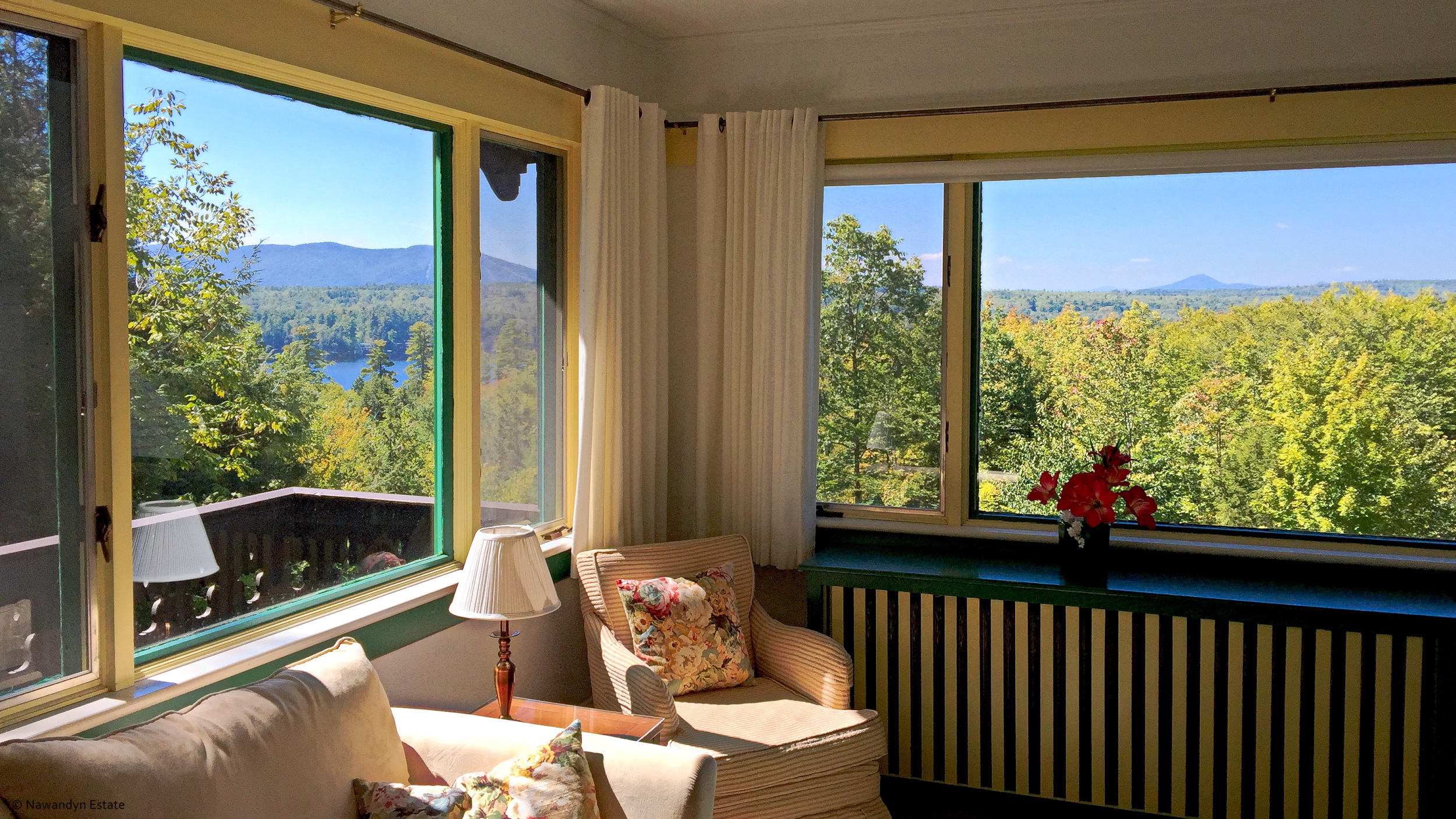 Master Sitting Room's view extends into NH