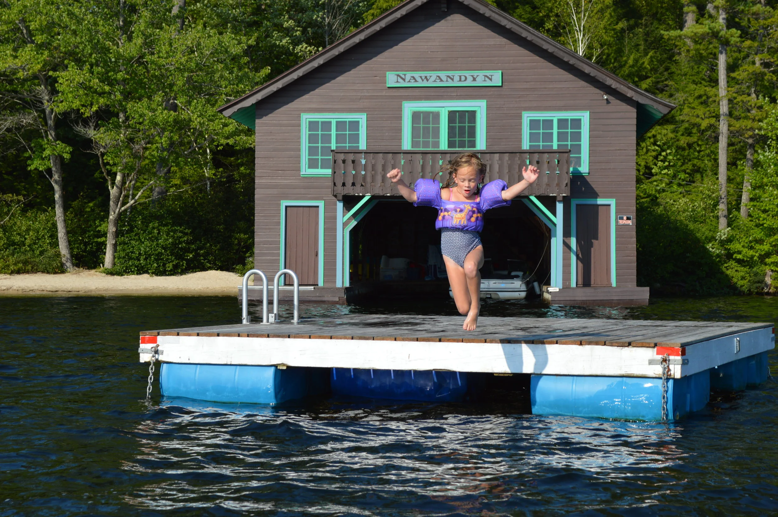 Litz Daughter Jump Swim Raft.JPG