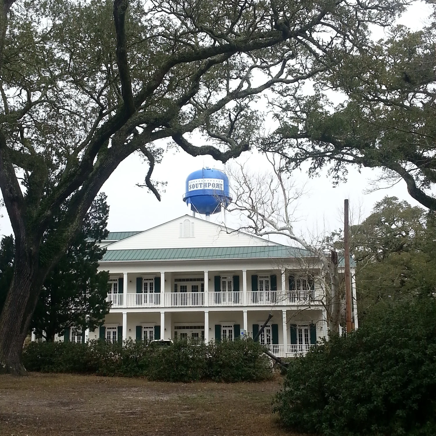 Iconic water tower from Franklin Square Park