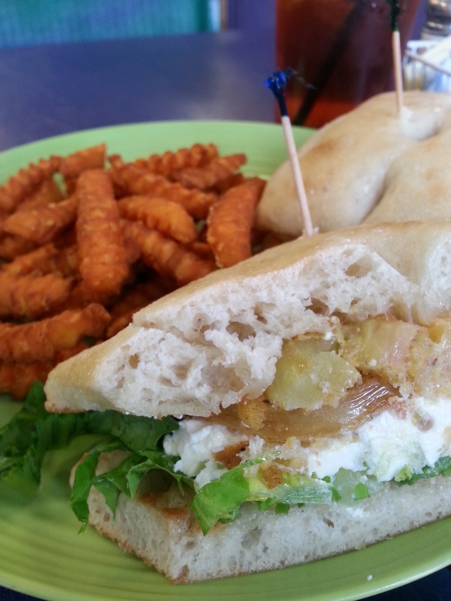 Fried Green Tomato sandwich at Taylor's