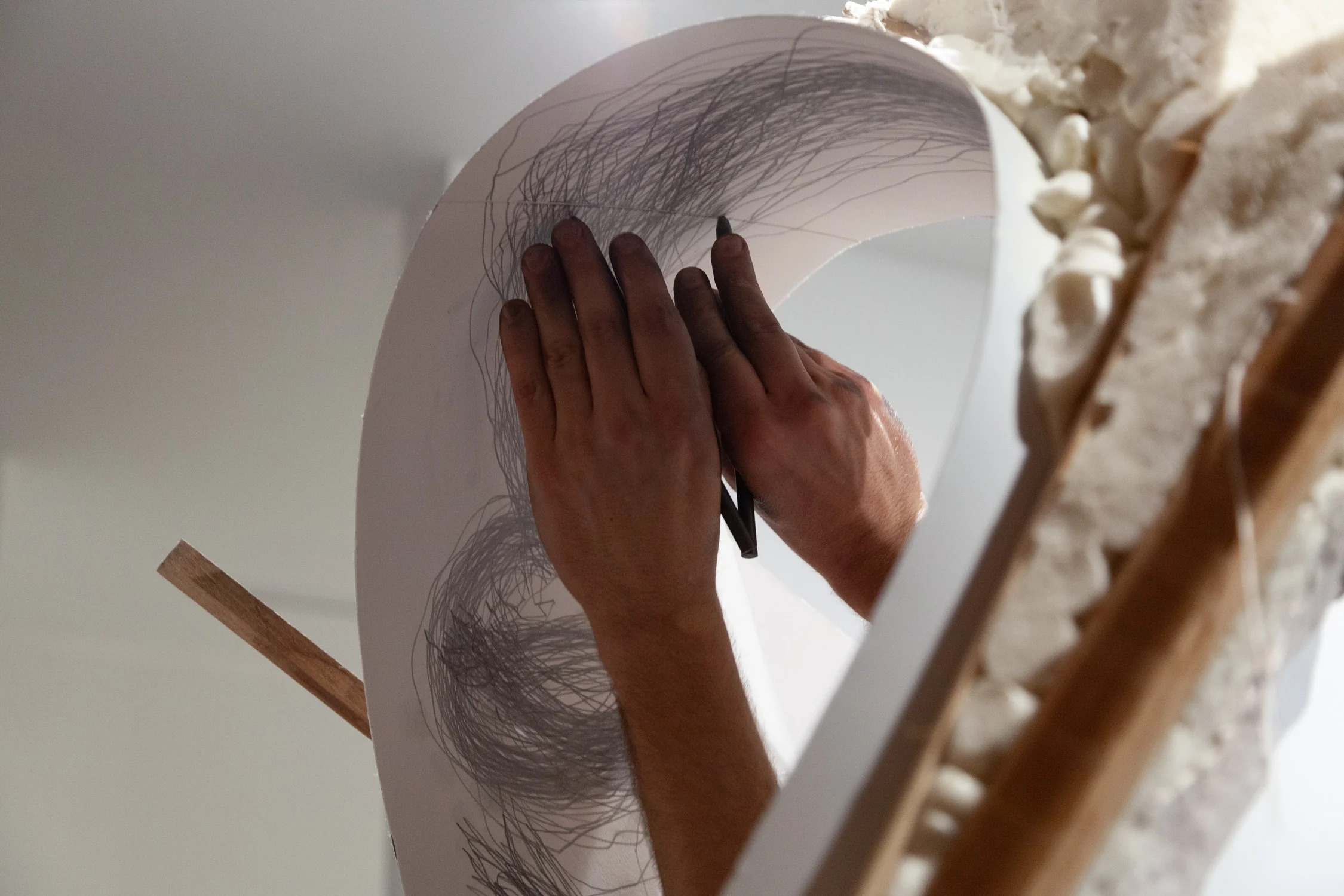 Tony Orrico, Supporting a continued gesture towards expanding sanctuary , performance at signs and symbols, January 2, 2019
