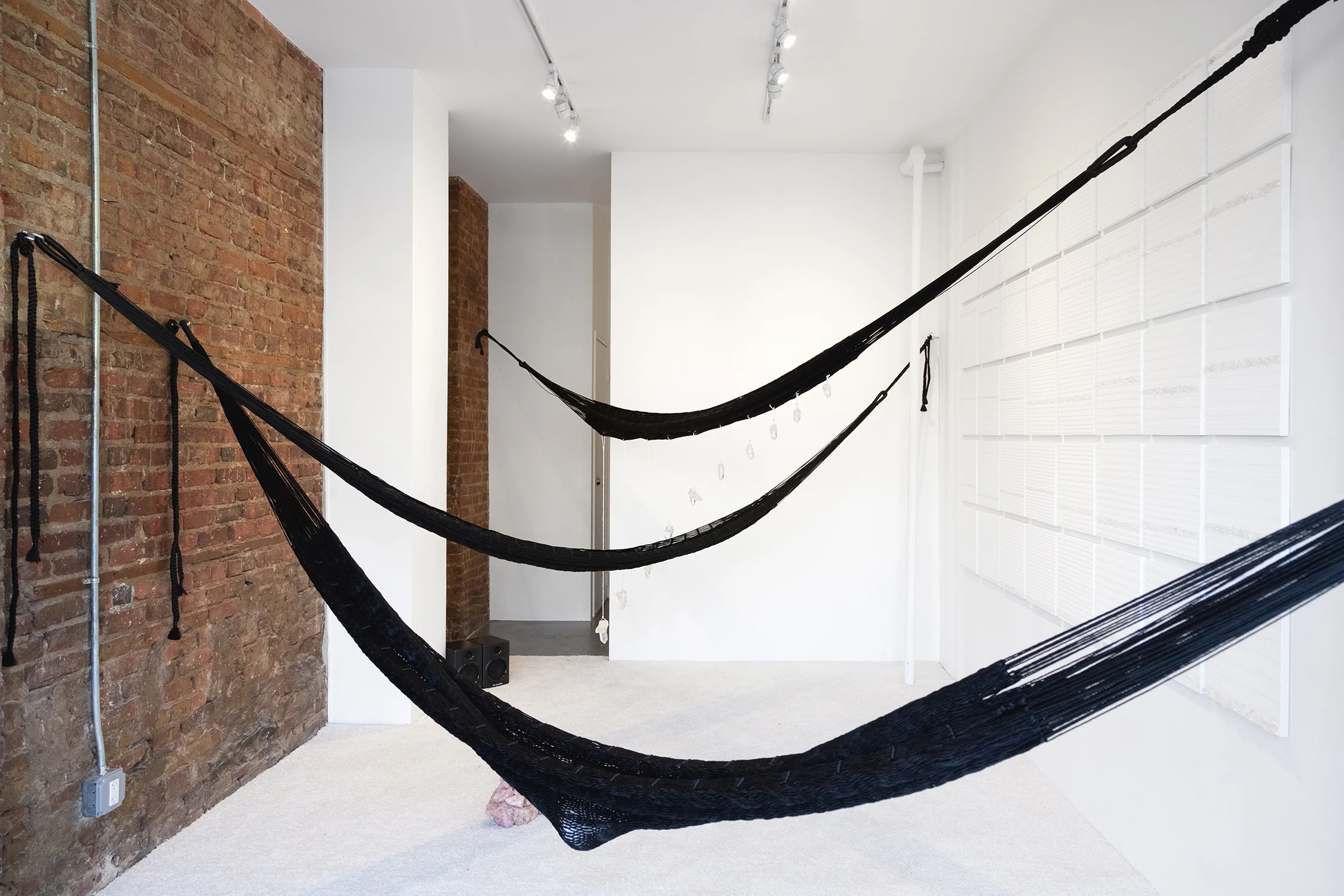 Installation view, Crystal Cut Levitation , 2019