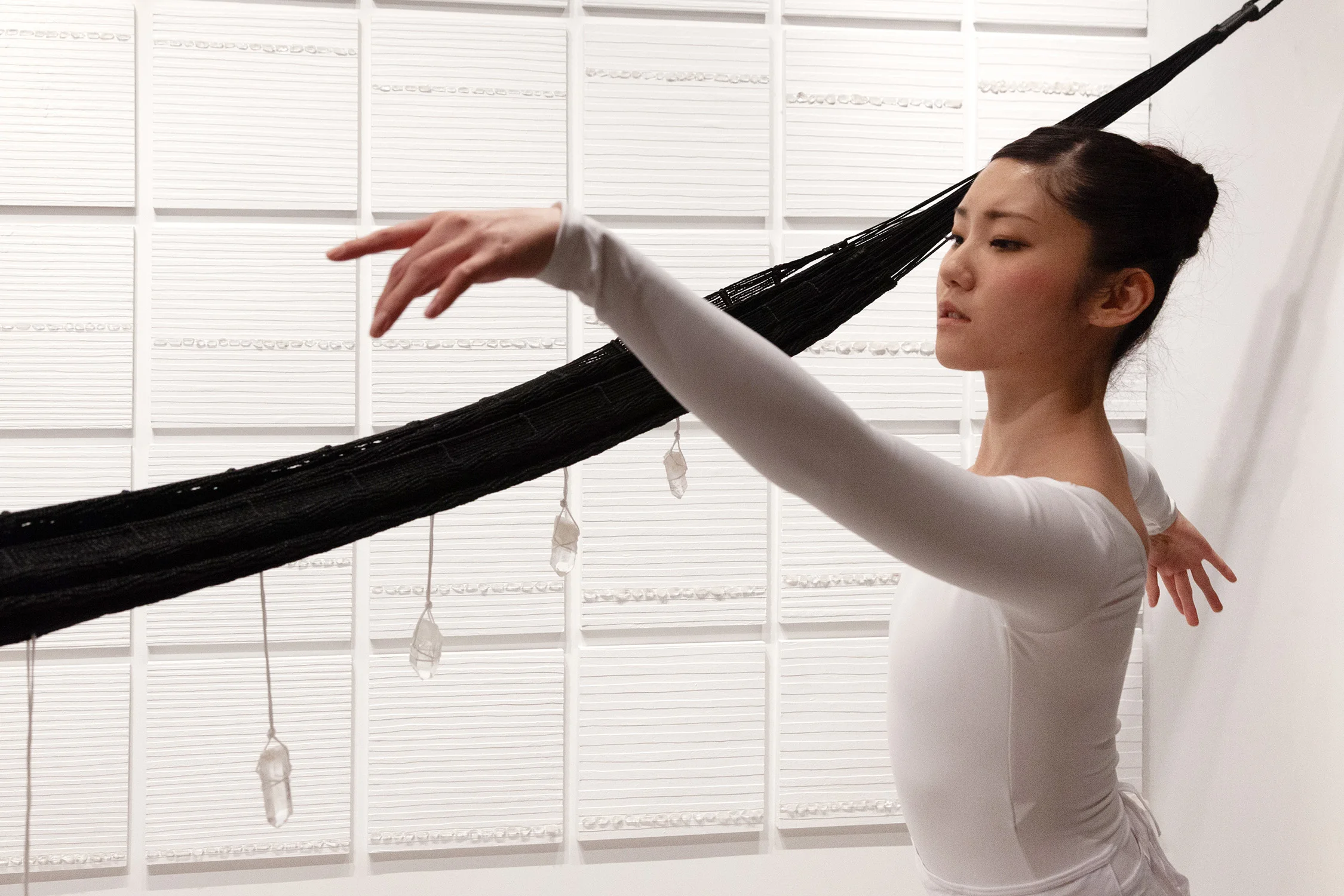Jen DeNike, Crystal Cut Levitation , performance at signs and symbols, January 31, 2019
