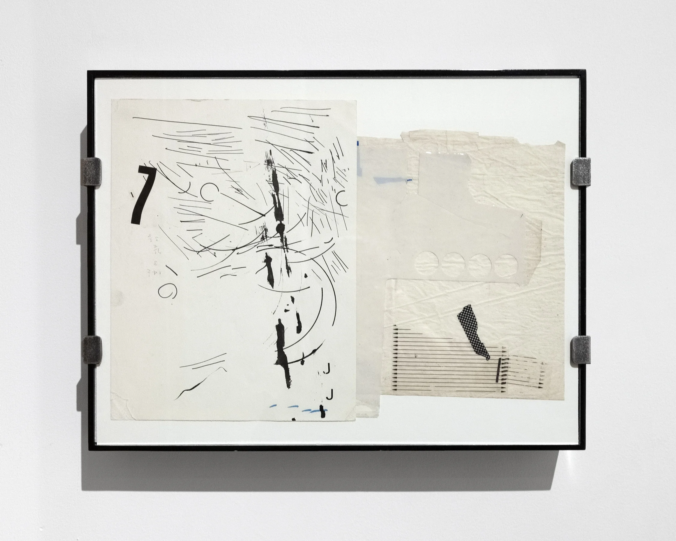 Sarah Entiwstle, Scarred by the capricious knives of unknown children, 2019, Collage using archival material, 17 x 13 x 2.63 in (43.2 x 33 x 6.68 cm)