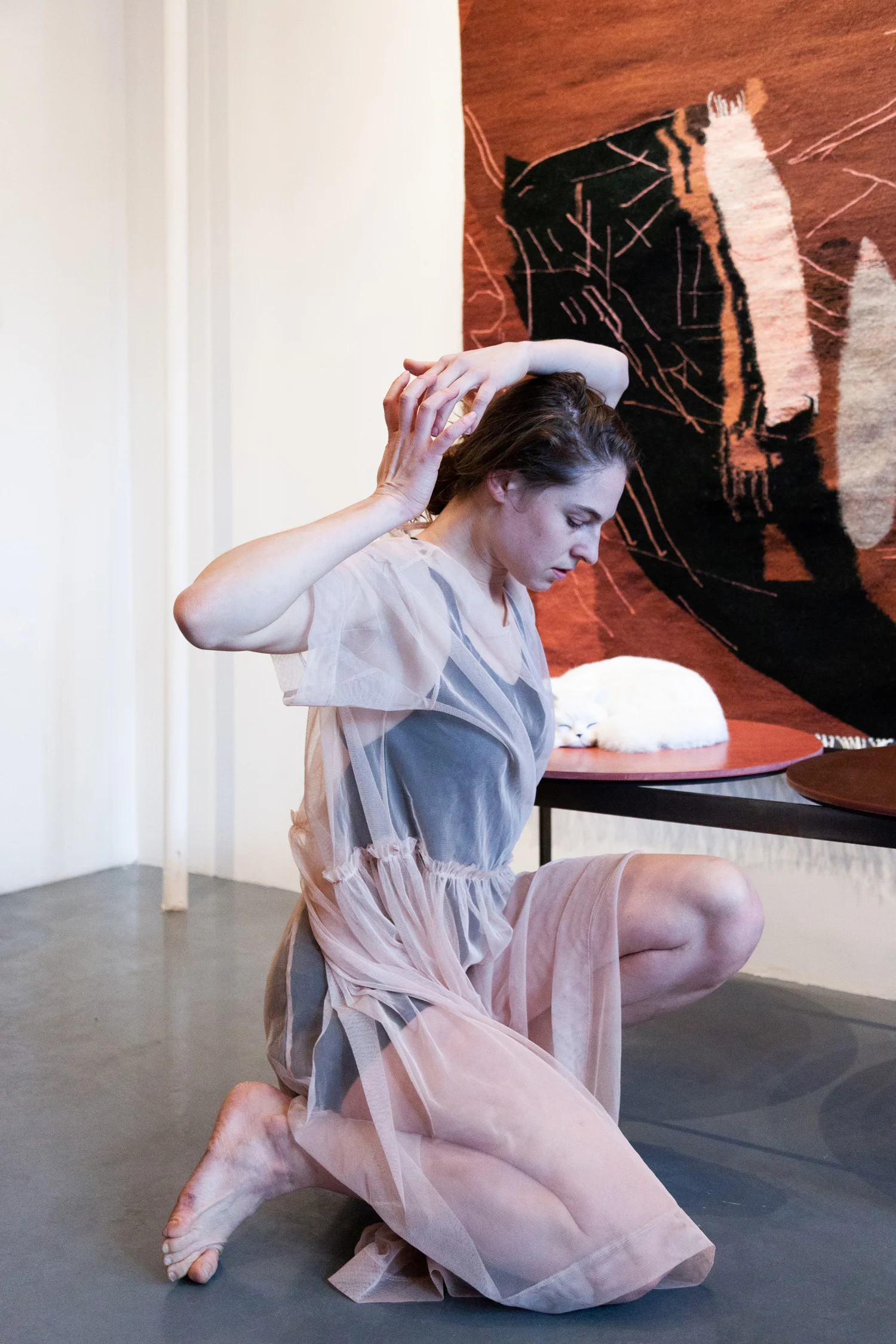 Sarah Entwistle with Rhys Tivey and Natalie Deryn Johnson, You shout first, and I will shout after, performance at signs and symbols, March 10, 2019