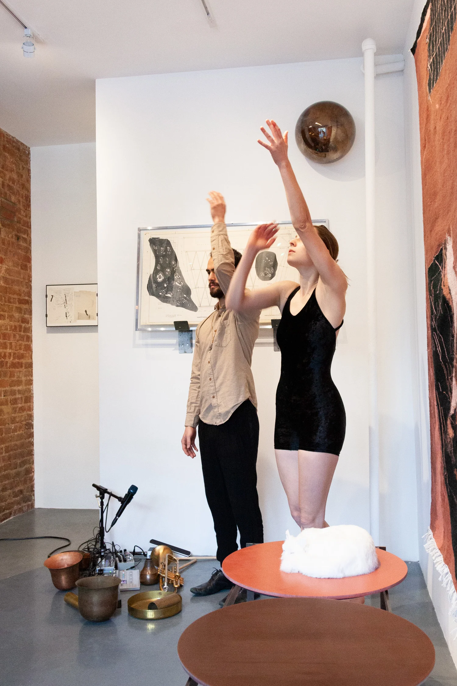 Sarah Entwistle with Rhys Tivey and Natalie Deryn Johnson, You shout first, and I will shout after, performance at signs and symbols, March 10, 2019