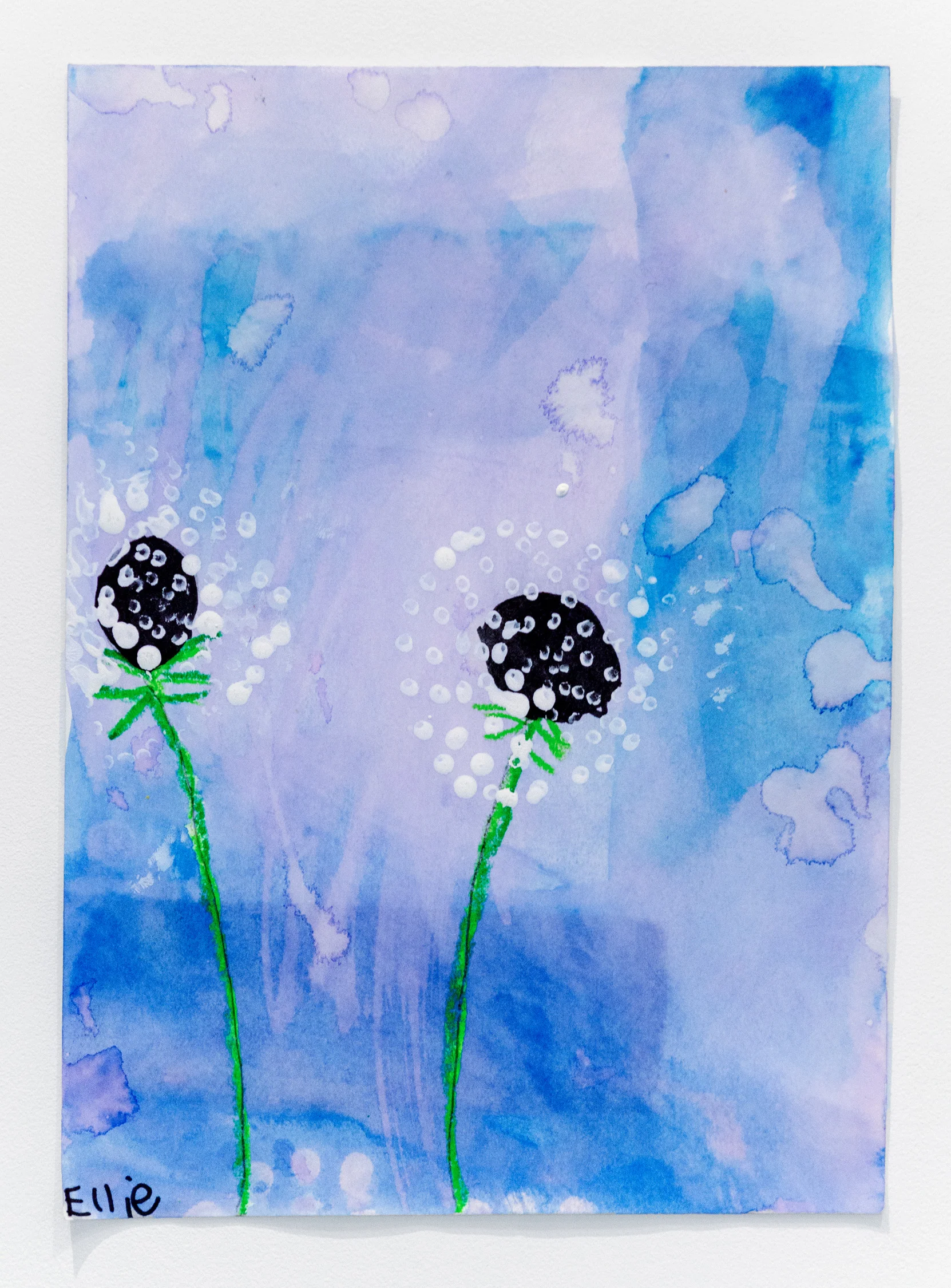 Ellie Rosenblatt Dandelion Bloom , 2019 Watercolor, pastel and pencil on paper 11.25 x 8.25 inches (28.5 x 21.5 cm) Starting bid: $20