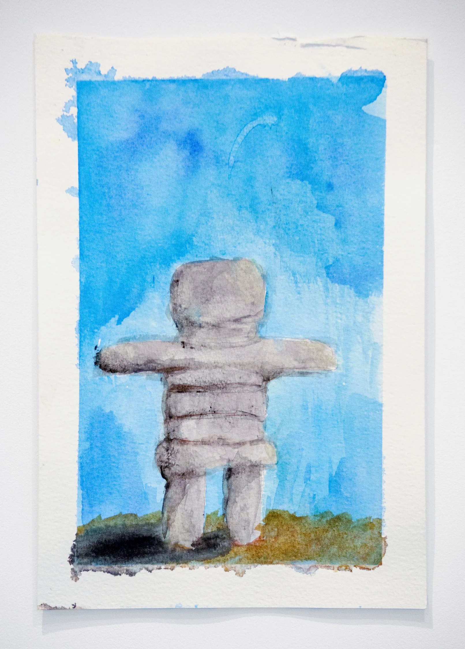 Alexia D’Monte, Rockman, 2019, Watercolor on paper, 10.5 x 7 inches (26.5 x 17.5 cm)