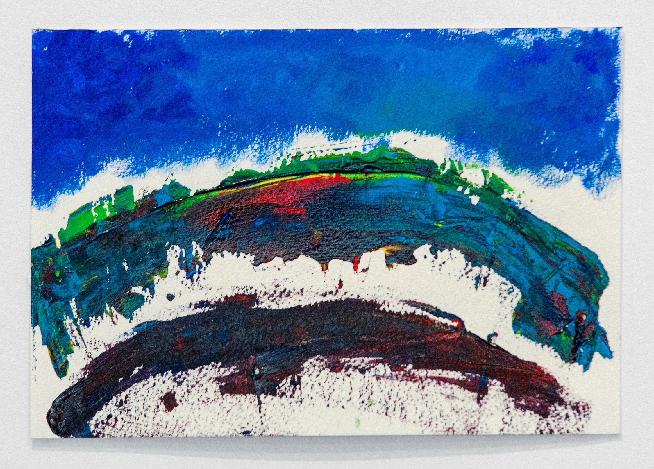 Alexia D’Monte , The Rainbow Bridge, 2019, Acrylic paint on watercolor paper, 7 x 10.5 inches (17.5 x 26.5 cm)