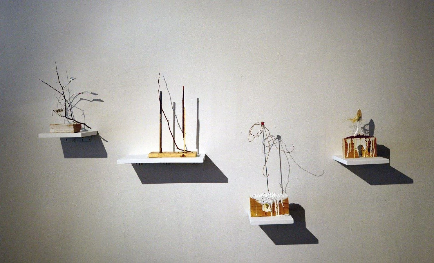 Shaqayeq Arabi,  Study of an Upturned Ziggurat  (exhibition view), 2015