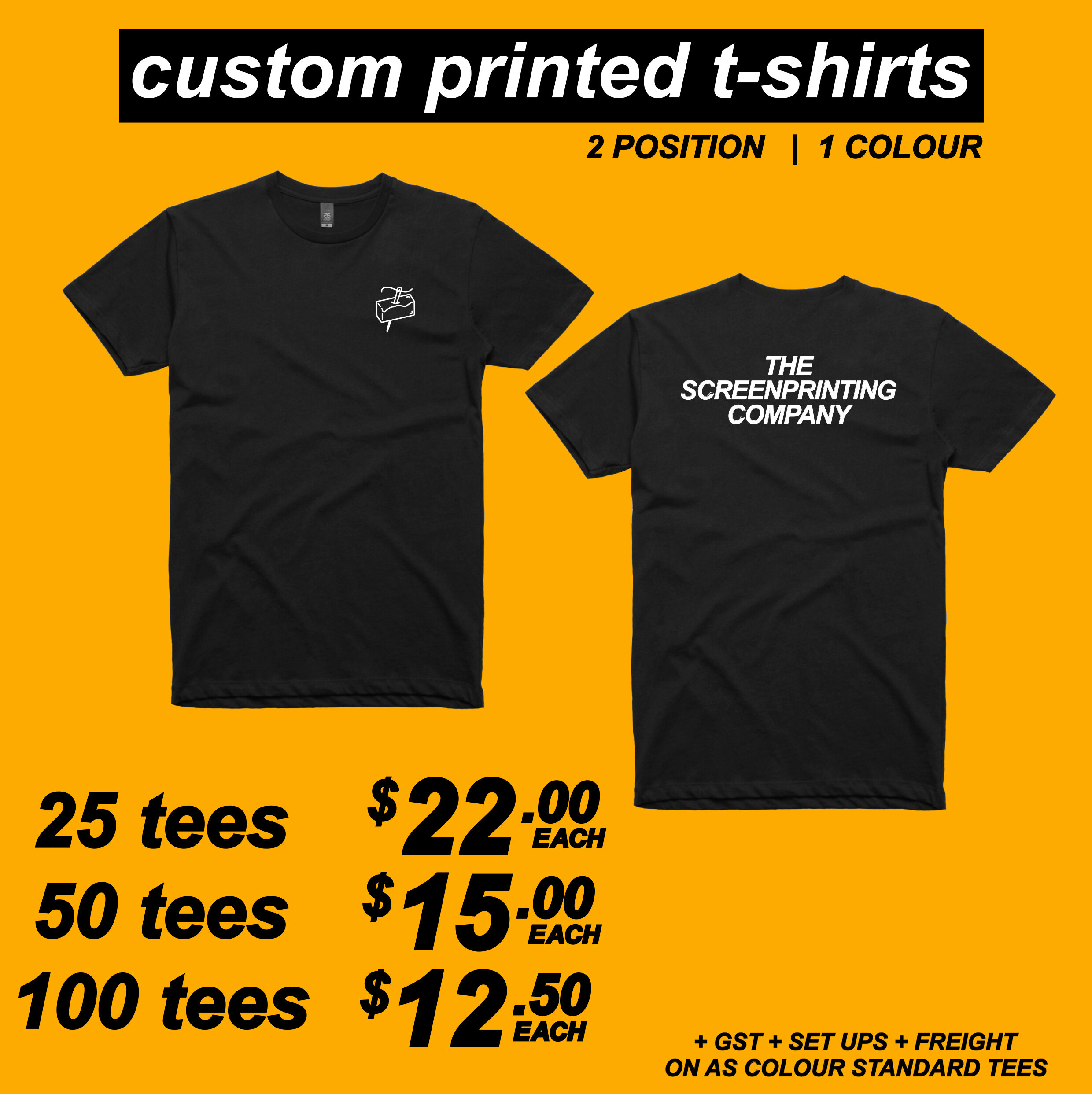 custom print tees