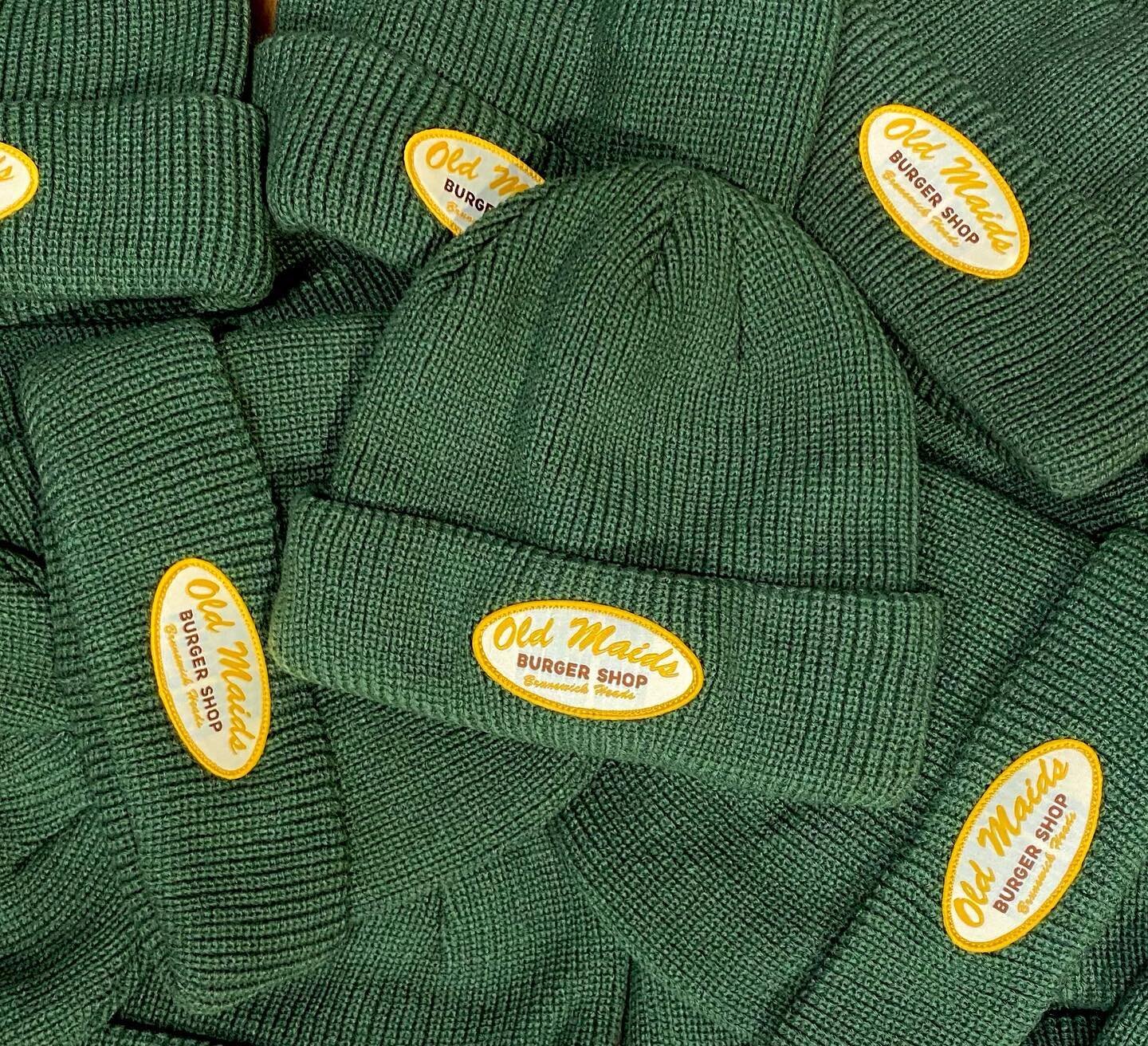 Beanie weather is still at large, don&rsquo;t let that semi showing of sunshine fool you!
New ones for @oldmaids_brunswickheads 
Sewn on patches for the deets to show up hella nice!
On the @weekdaygoods Everyday Beanie