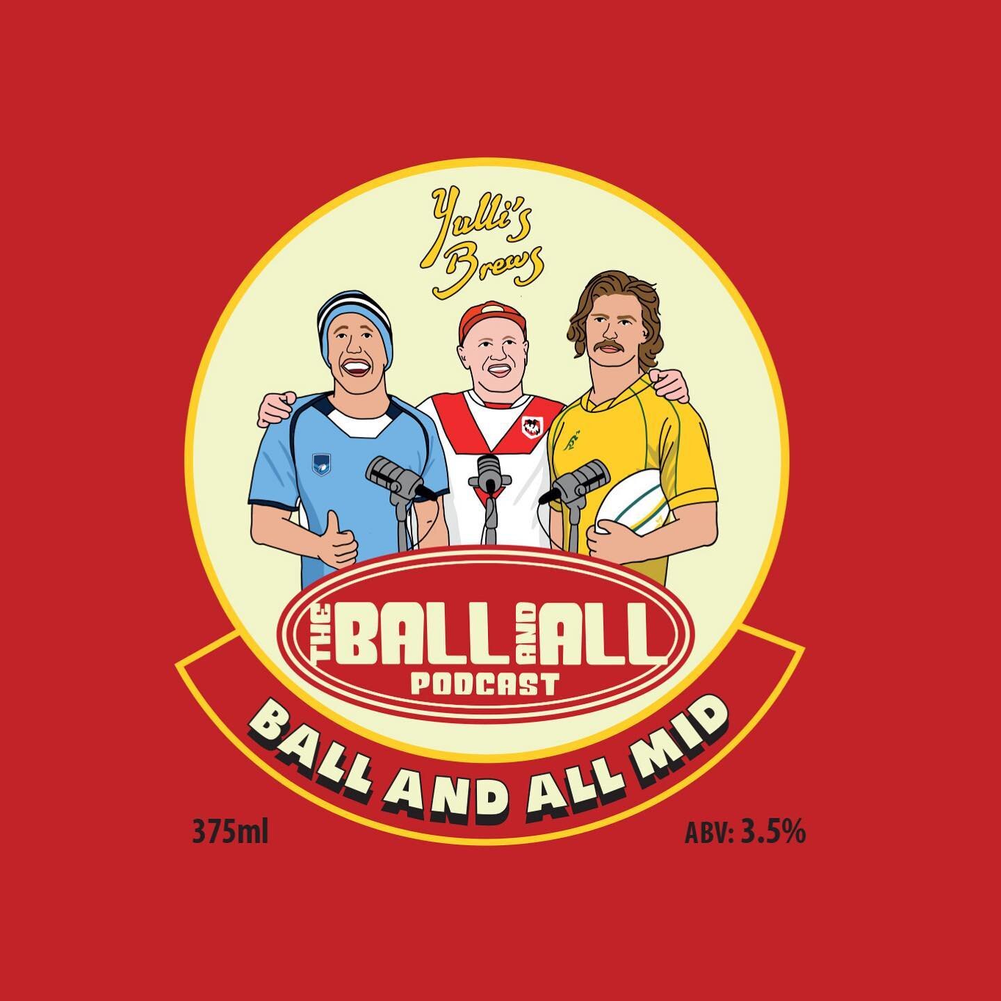 Had our in house artist @mcbuttersworld draw up the new cans for @theballandall_ X @yullisbrews collab.
These boys are doing some awesome things for the local community of Lennox/Ballina!
Good luck if you can get your hands on the first batch, they a