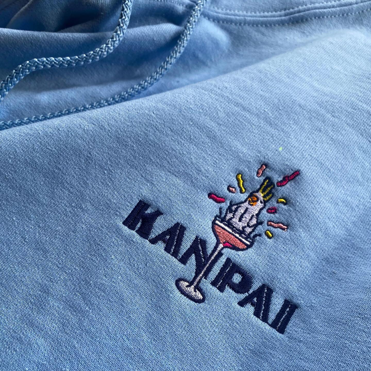 Recognize; we are the embroidery peeps!
Some birdies stitched up for @kanpaiskateboarding