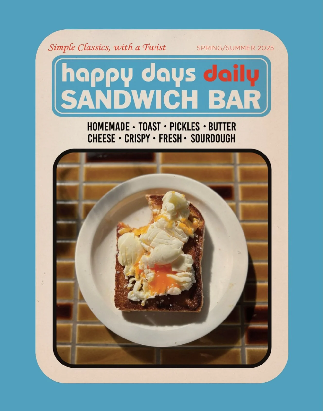 Keep forgetting to show off the design side of Thread &amp; Butter Designs.

Here&rsquo;s one we whipped up for @happydays_byronbay last year.

They then made it onto T-shirts. Might show you the T-shirts one day too : )