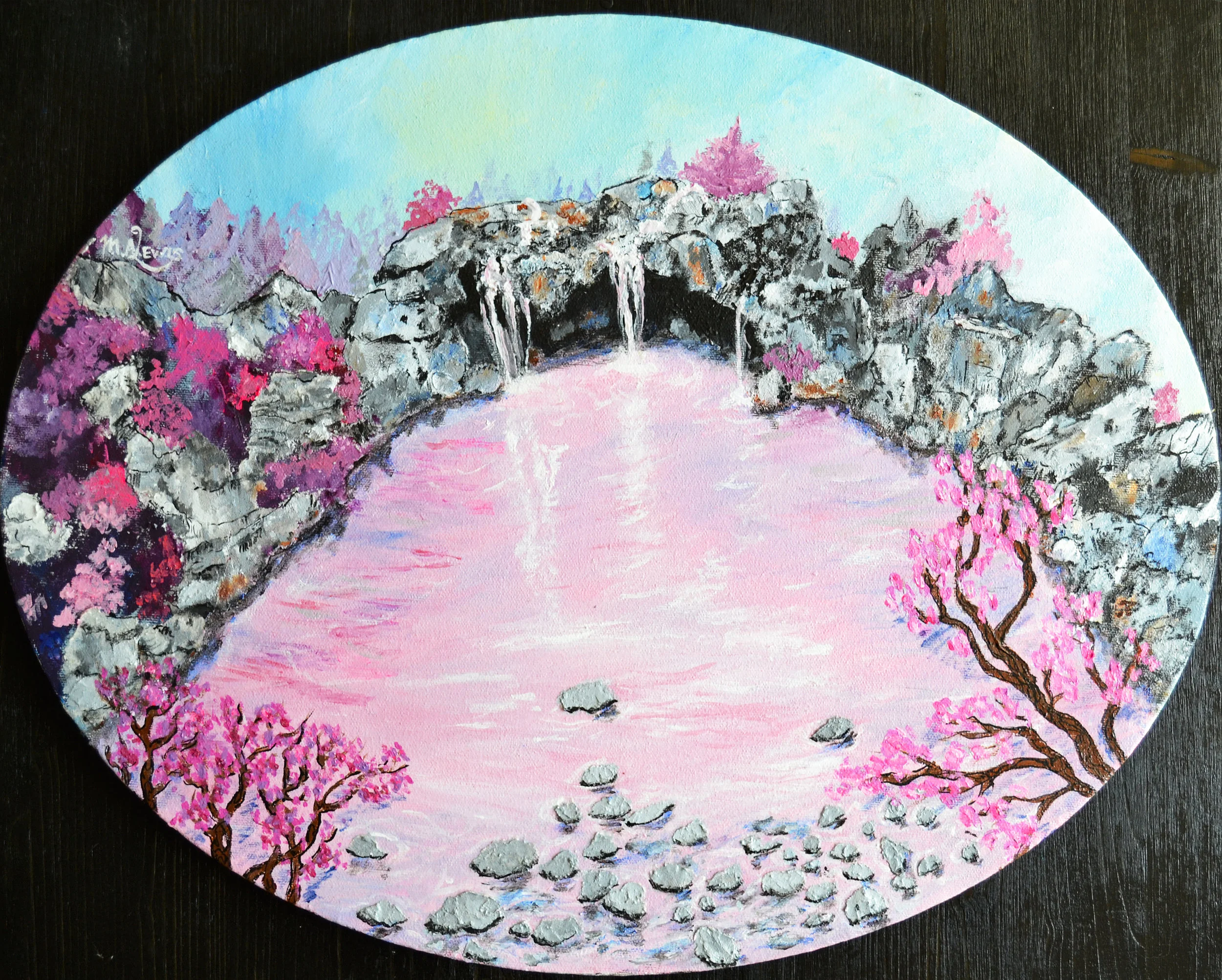 Rose Fairy Pools & Tea Kettle Frippery (Triptych)