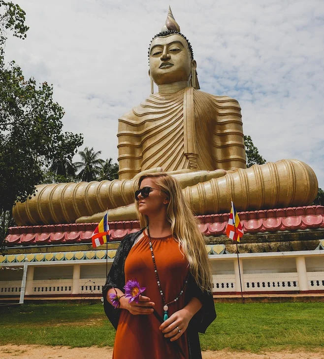 50m tall buddha in Sri Lanka. An incredible site to see and experience.