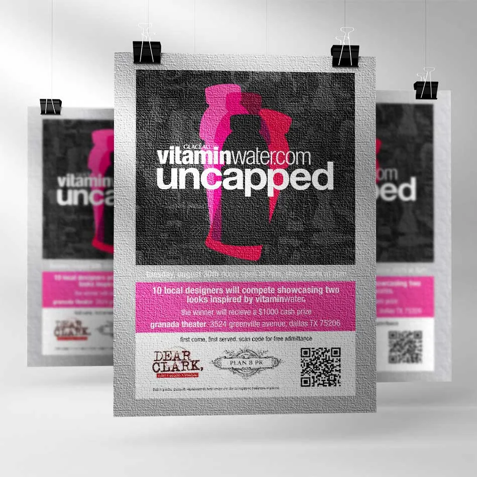  Graphic design for vitaminwater (print) 