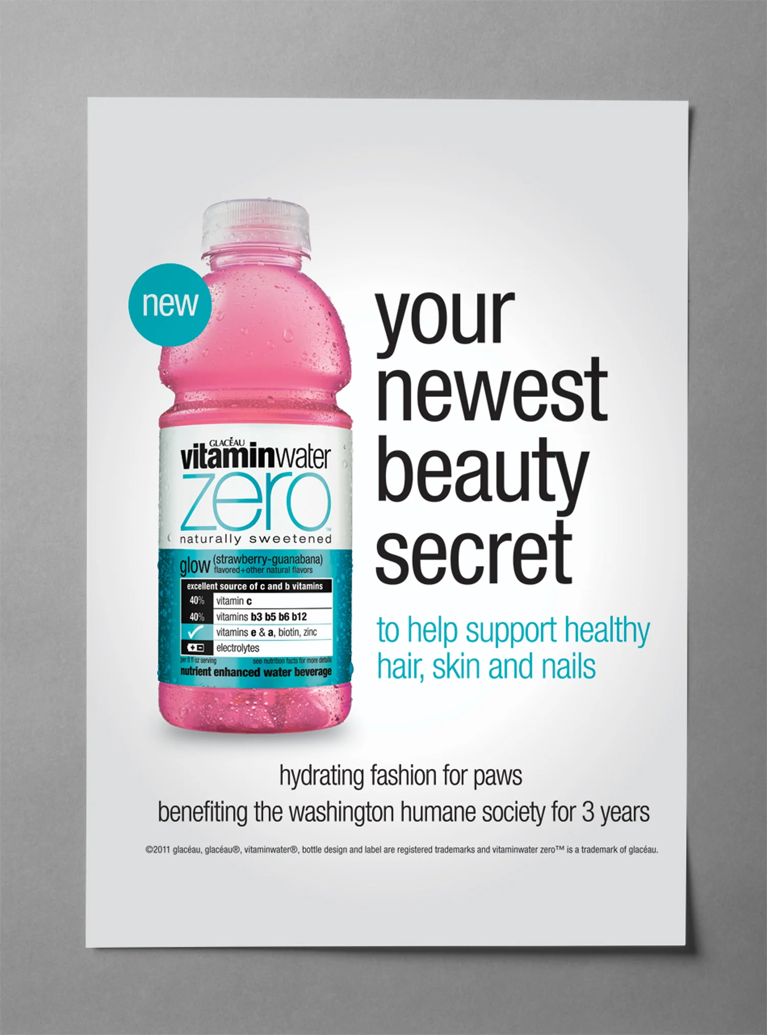  Graphic design for vitaminwater (print) 