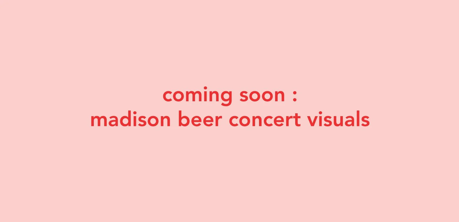 Madison Beer Concert Visuals
