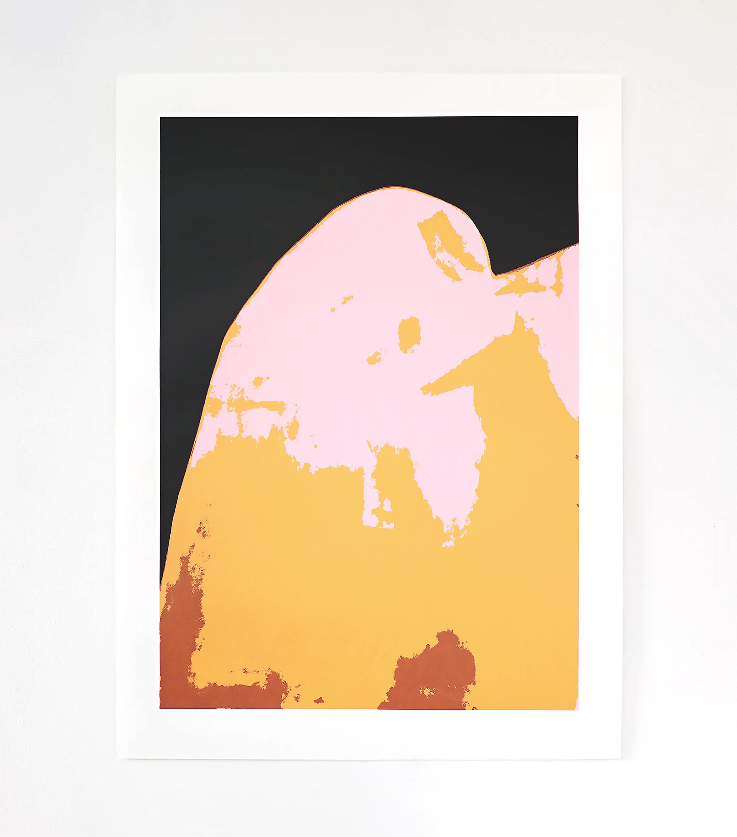   To hold a rock in your hand  4 layer screen print 56 x 76 cm paper 2024 