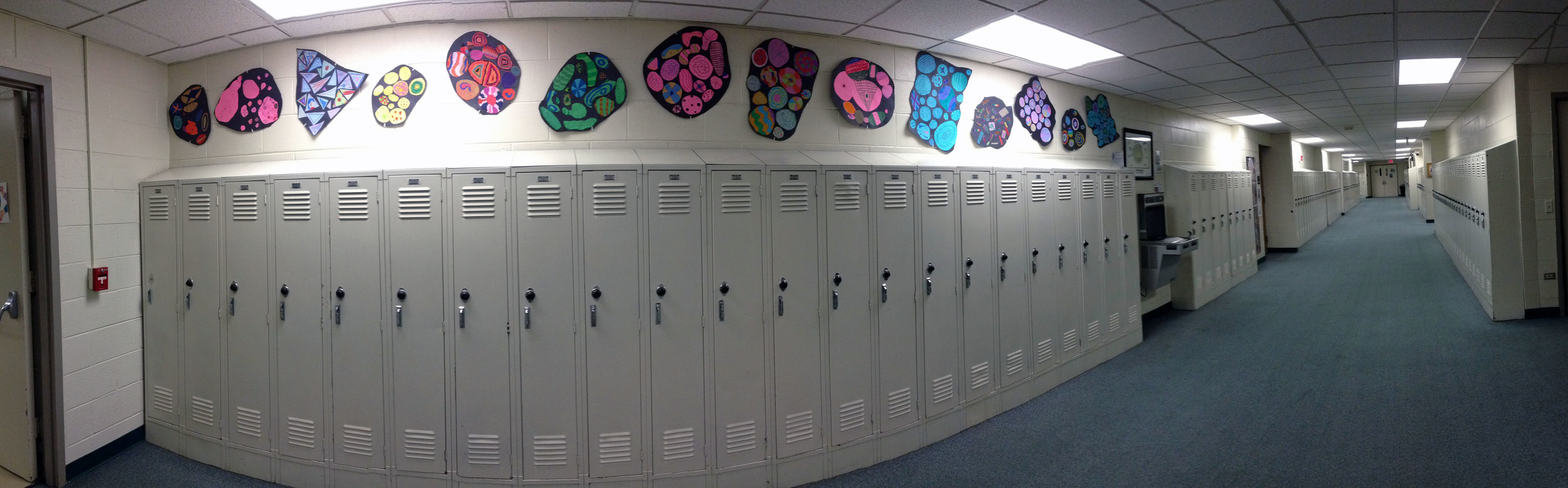 6th grade shape study installation 