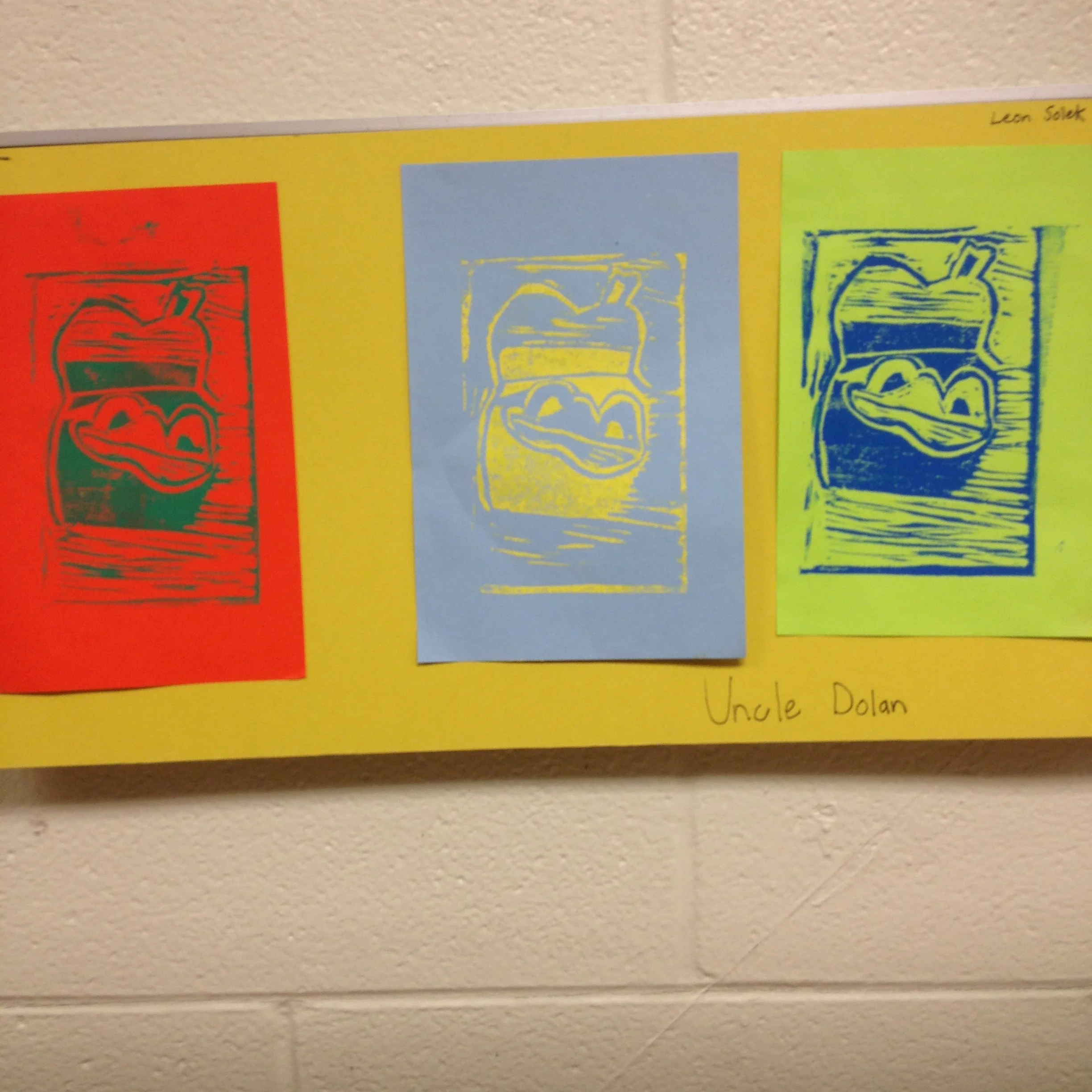 7th grade color theory printmaking 