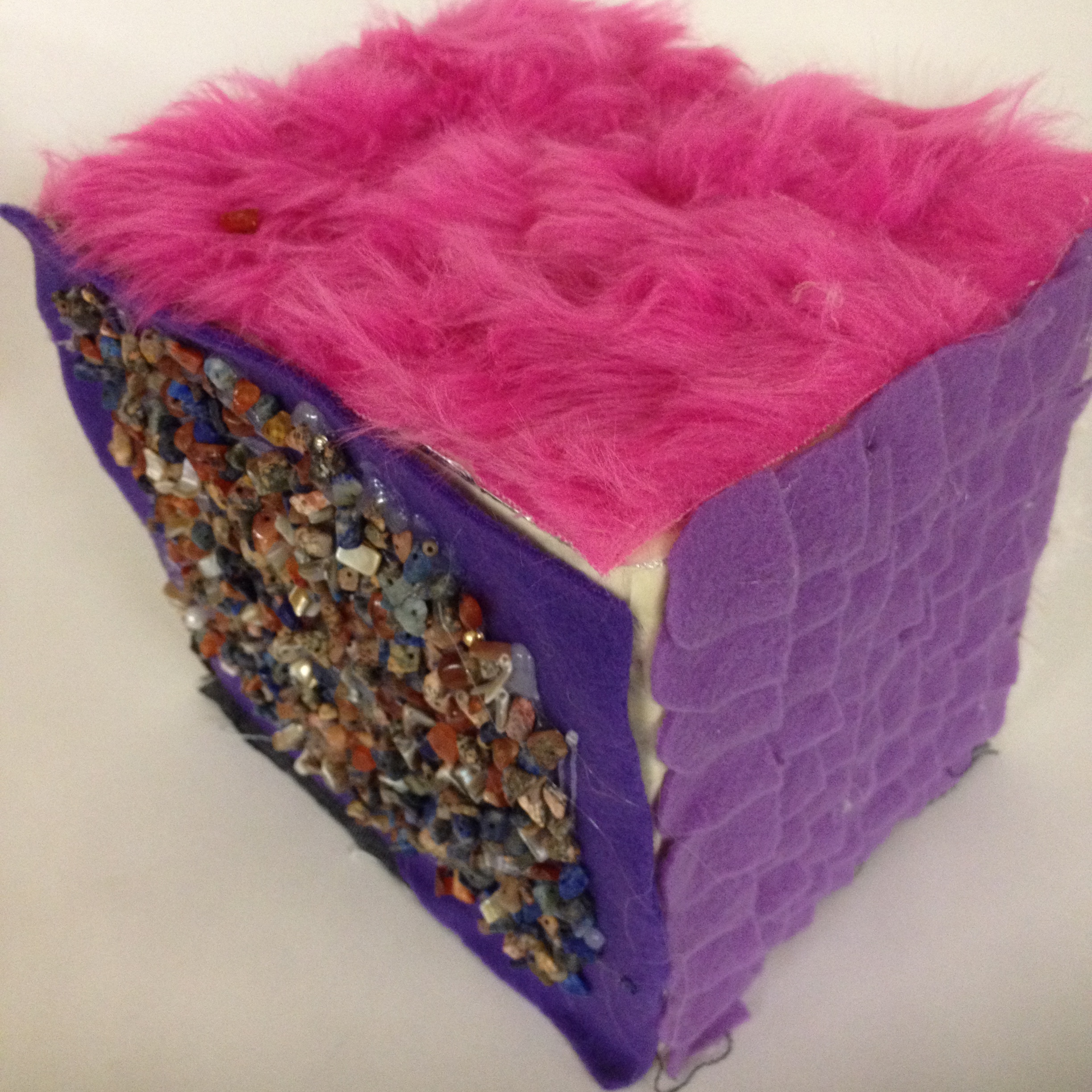 Textural recycled sculpture. Grade 7 