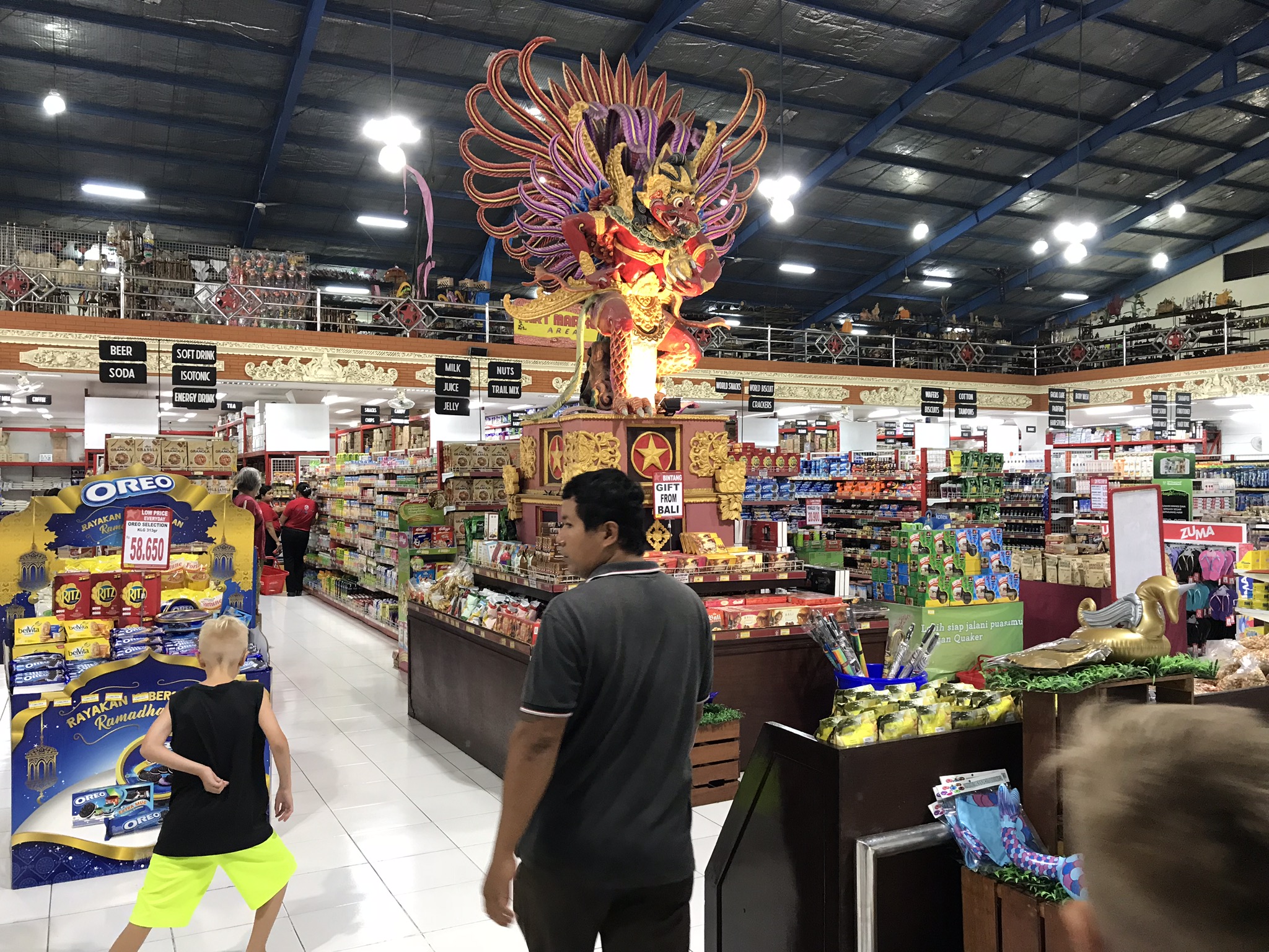 Balinese grocery store - brands are brands everywhere