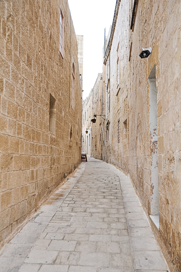ancient streets of Mdina, founded in 8th century AD