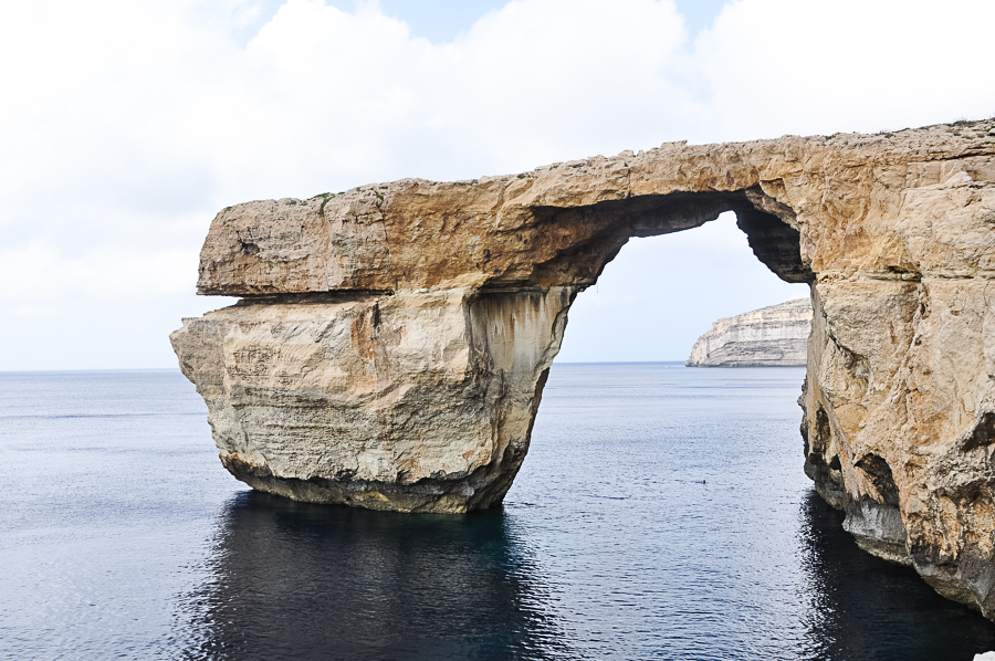 Malta's famous Azure Window, which collapsed into the sea during a storm in 2017.